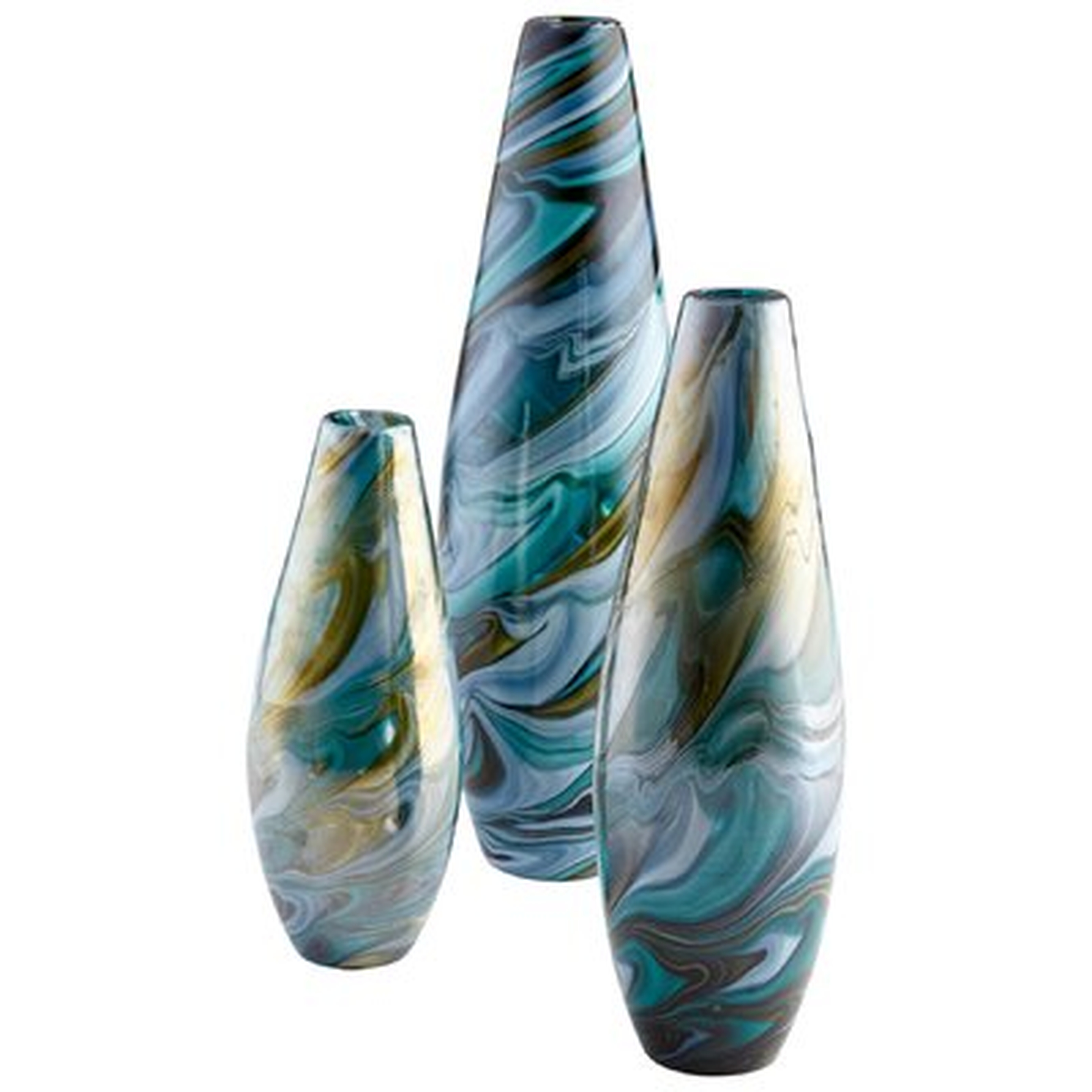 Chalcedony Floor Vase - Wayfair