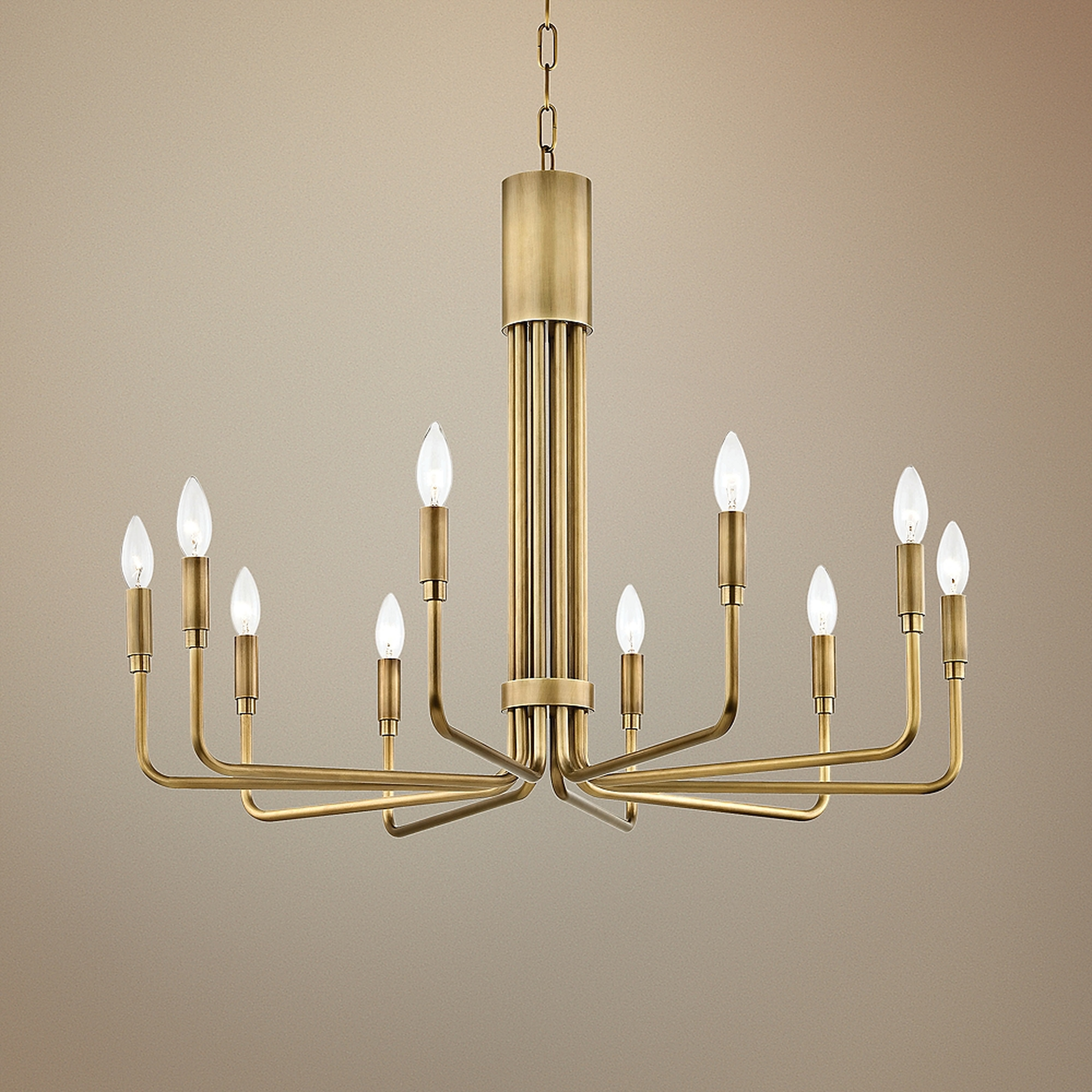 Mitzi Brigitte 32" Wide Aged Brass 10-Light Chandelier - Style # 47J57 - Lamps Plus
