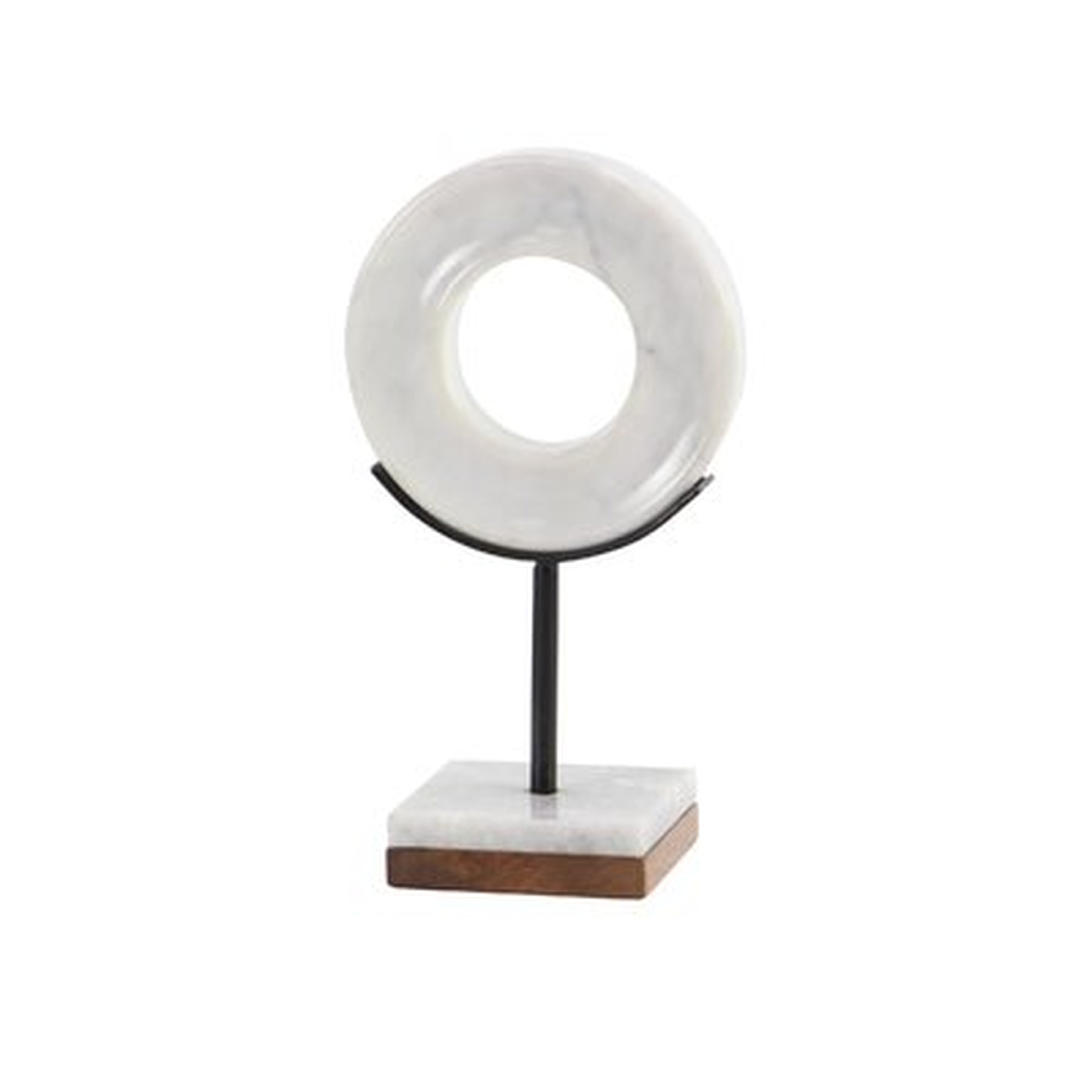 Riel Modern Marble Ring Sculpture - Wayfair