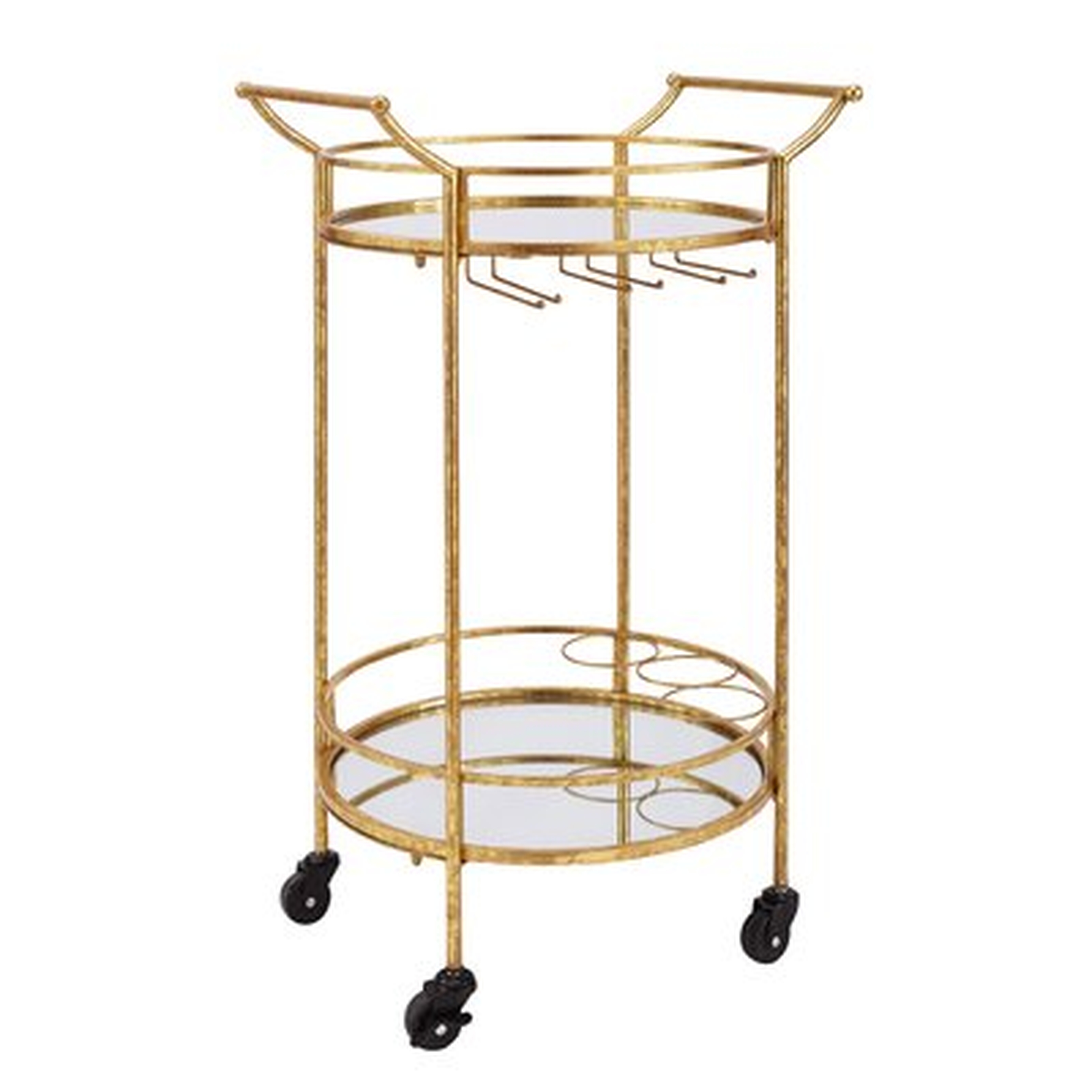Round Metal Bar Cart - Wayfair