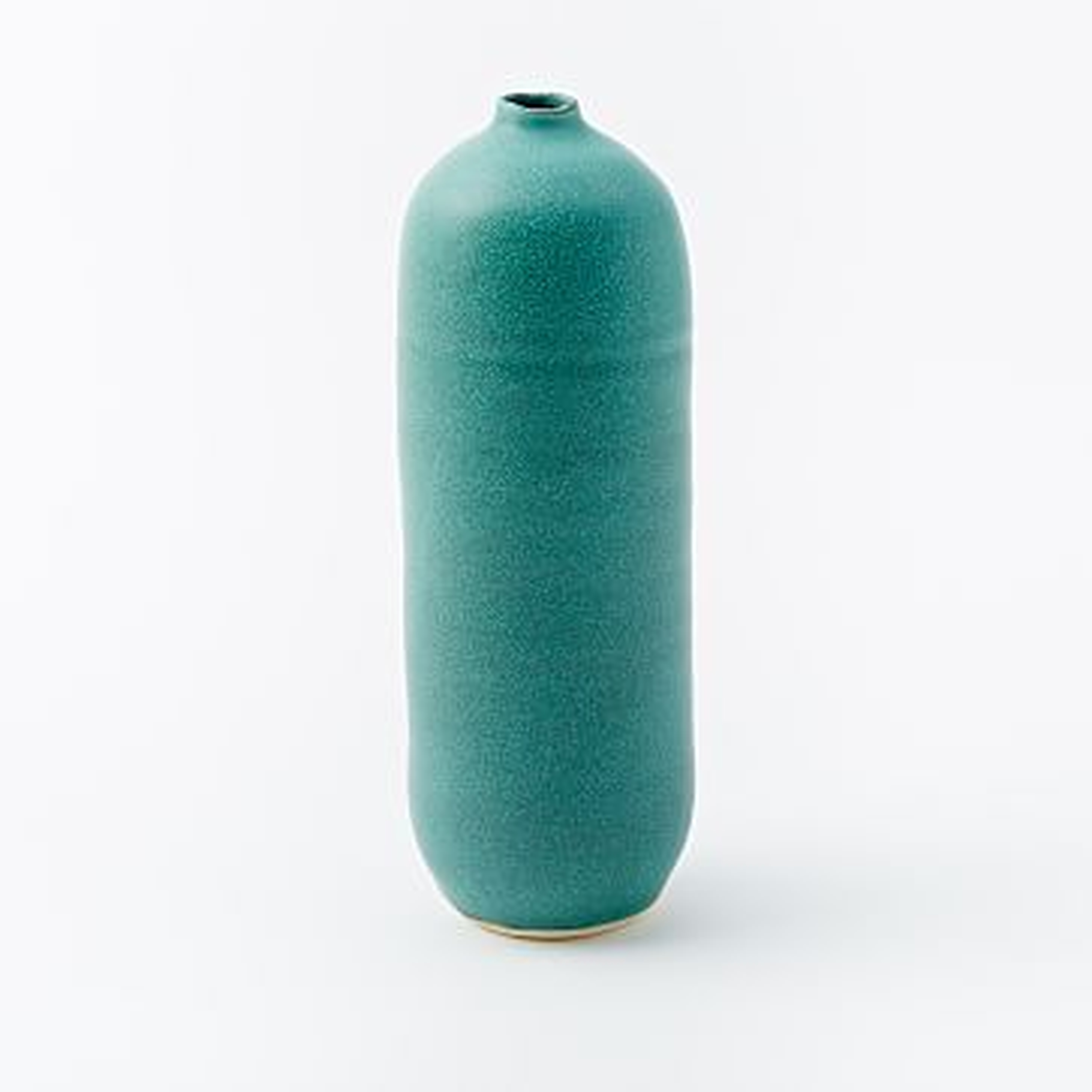 Judy Jackson Bottle Vase, Tall, Turquoise - West Elm