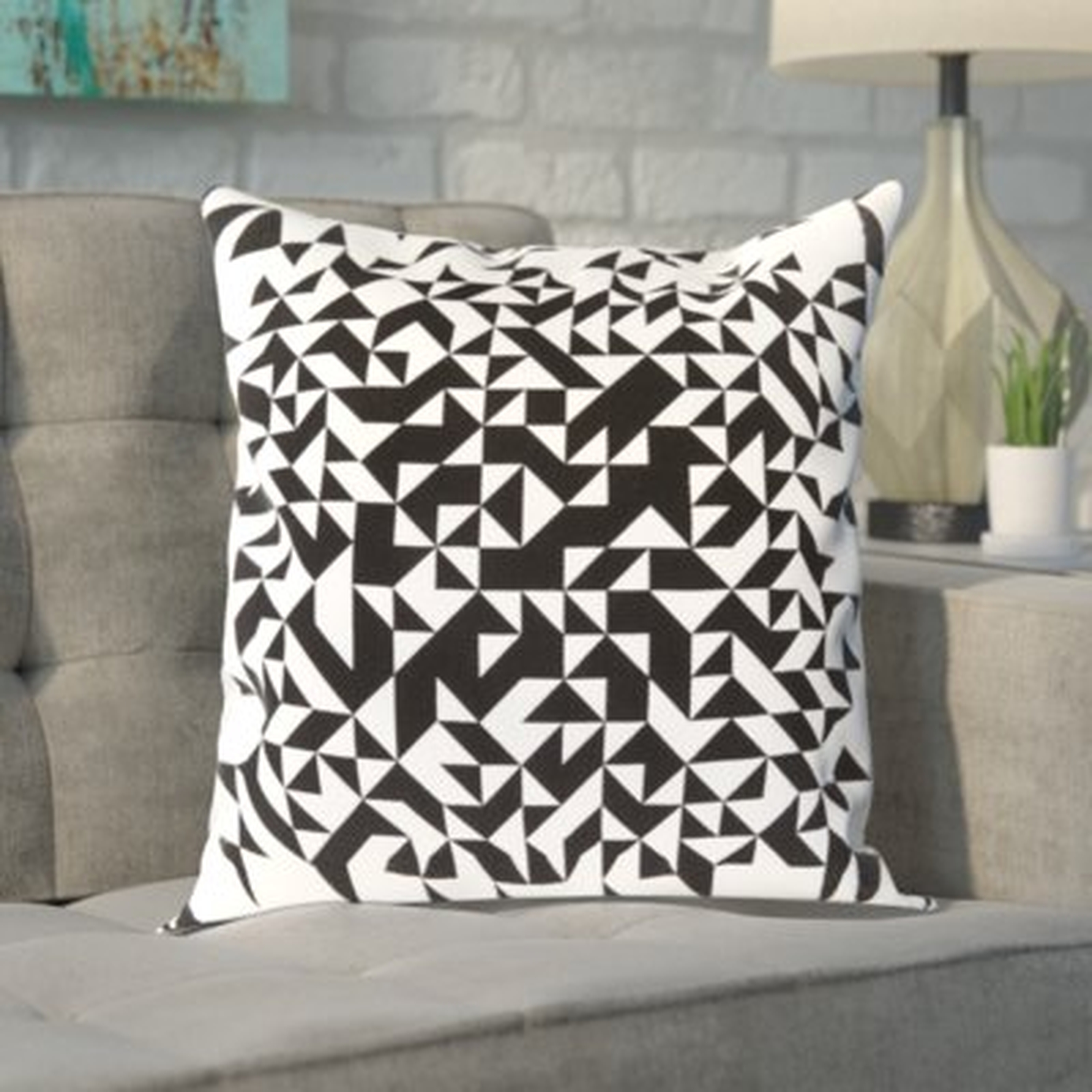 Justus 100% Cotton Throw Pillow Cover - Wayfair