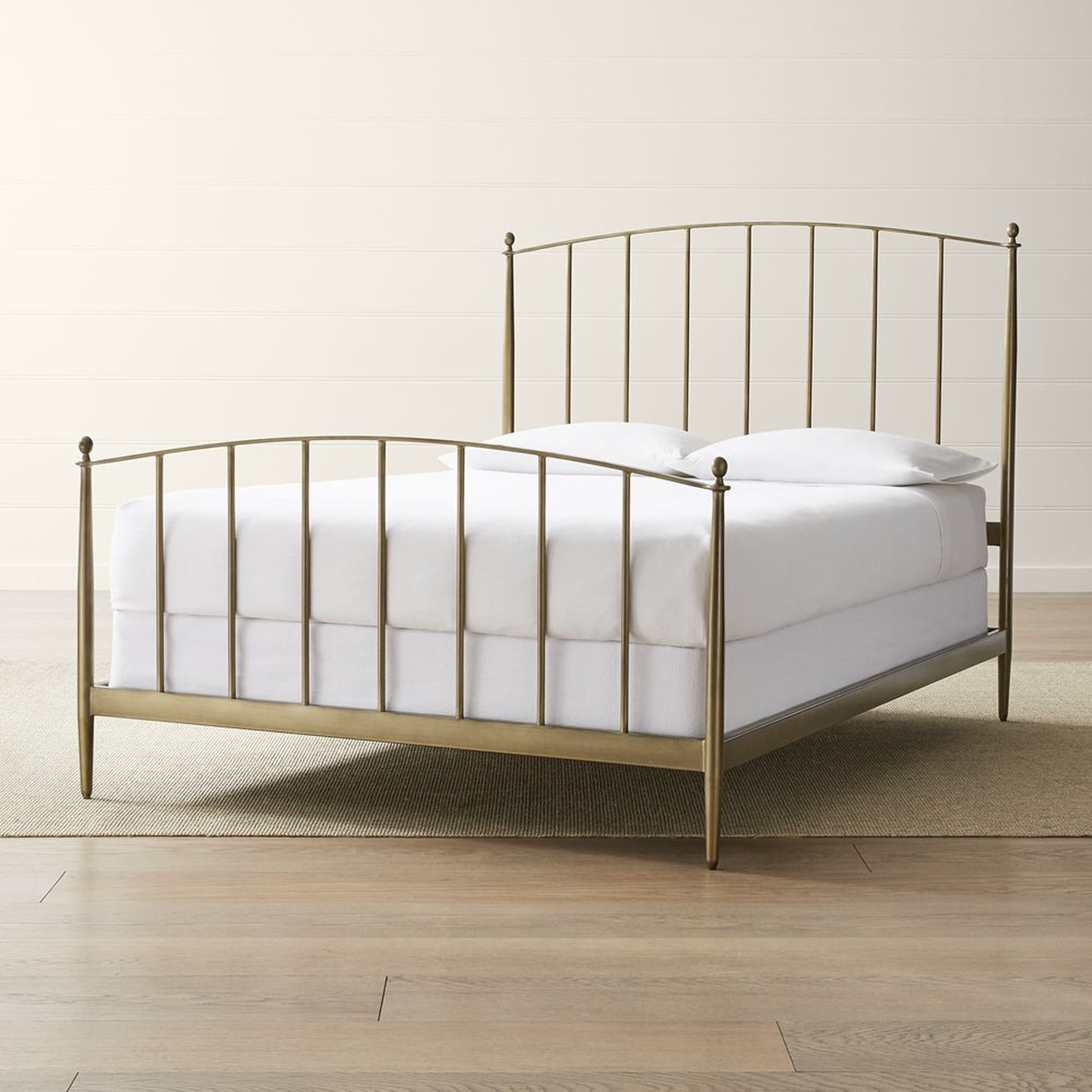 Mason Brass Queen Bed - Crate and Barrel