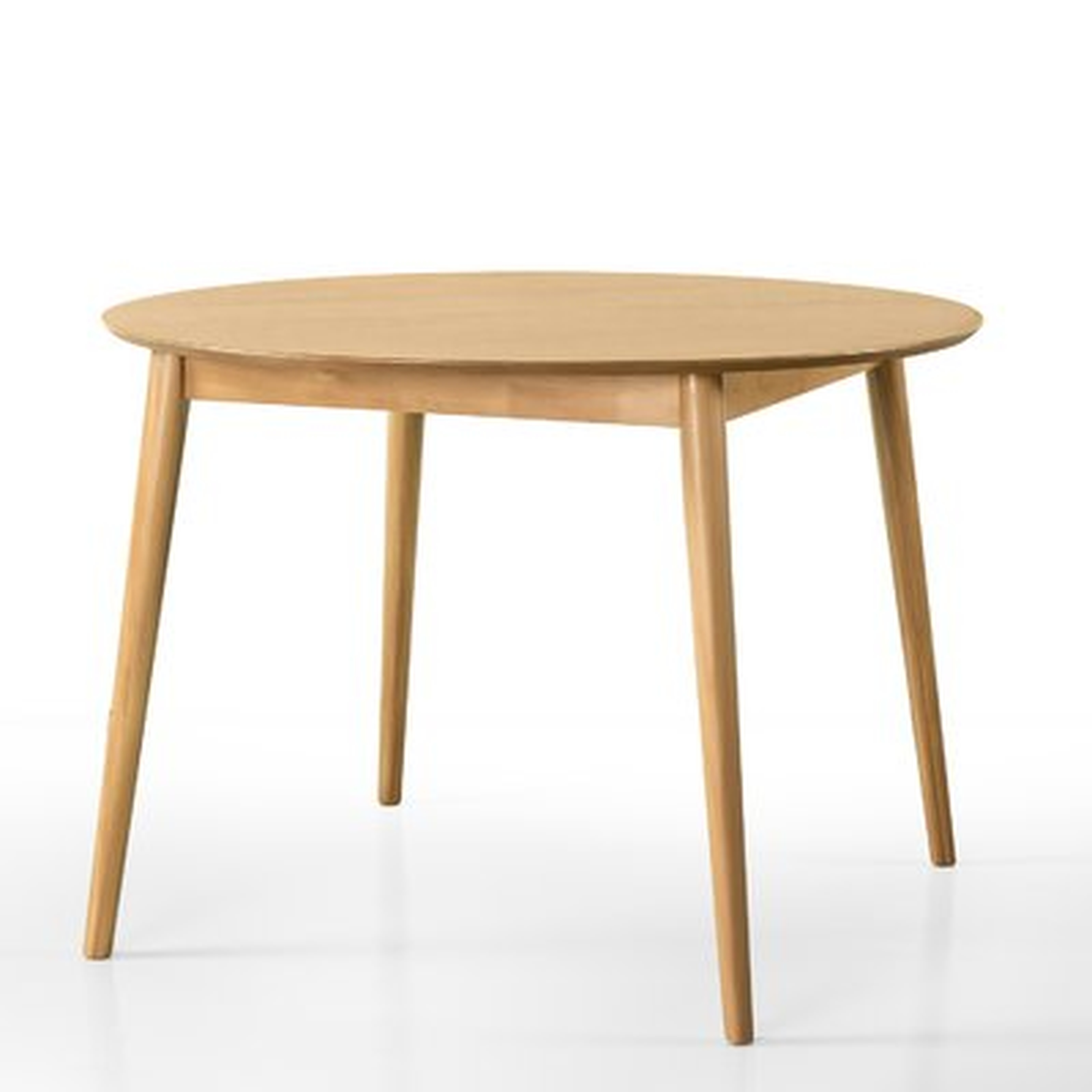Beech Mid Century Wood Solid Wood Dining Table - Wayfair