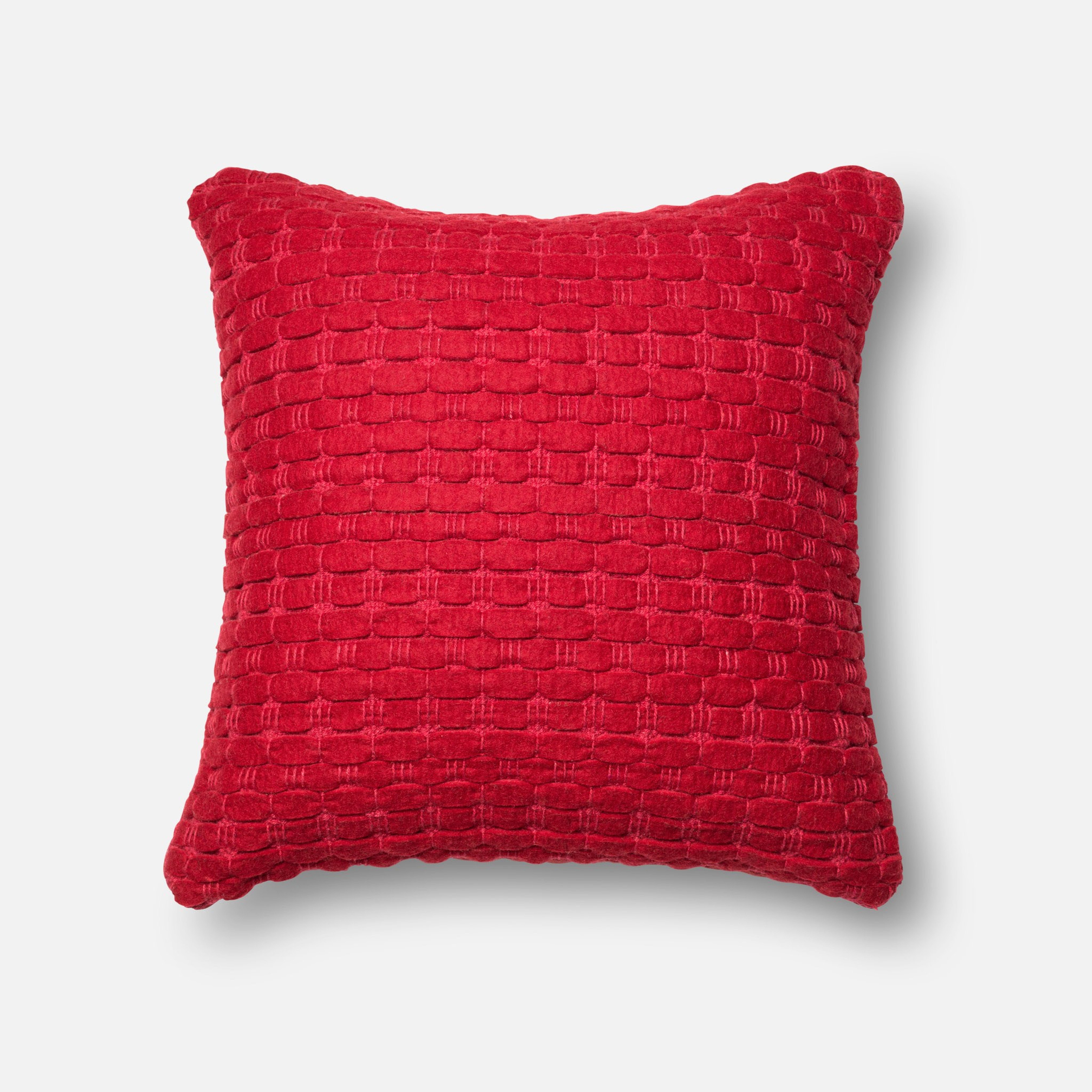 PILLOWS - RED - 22" X 22" Cover w/Down - Loloi II