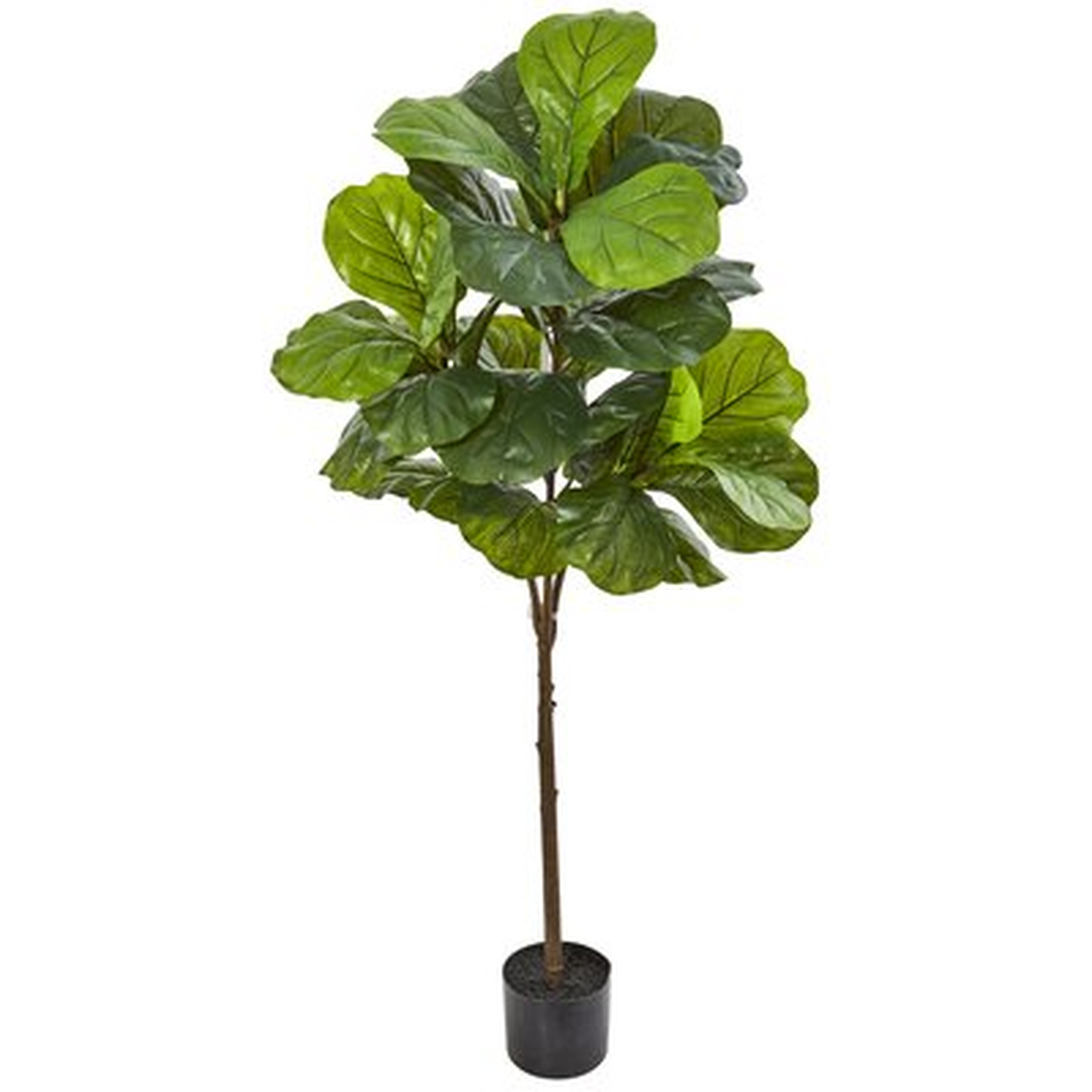 49" Artificial Fiddle Leaf Fig Tree in Pot - Wayfair