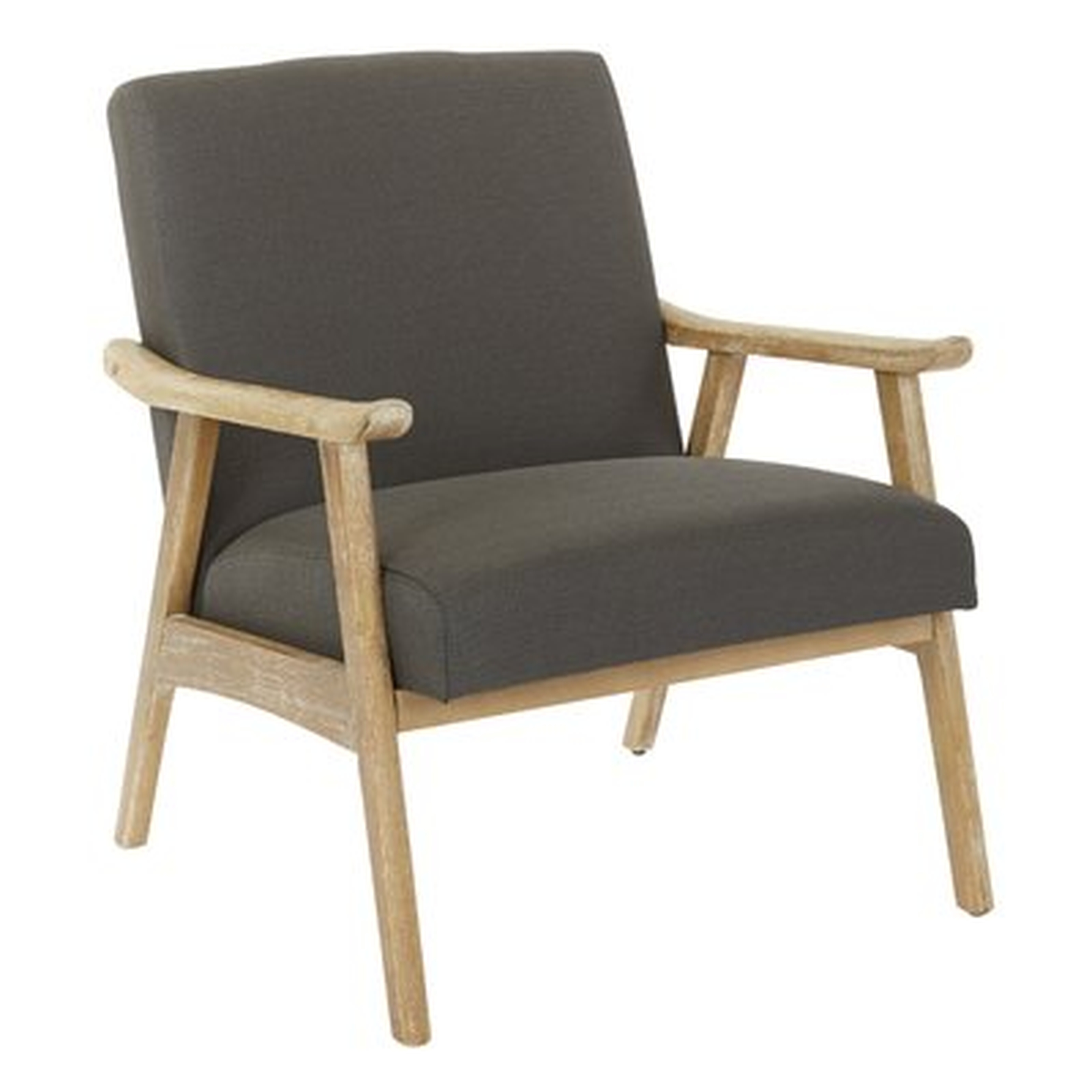 Albury 27.25'' Wide Lounge Chair, Klein Charcoal Polyester - Wayfair