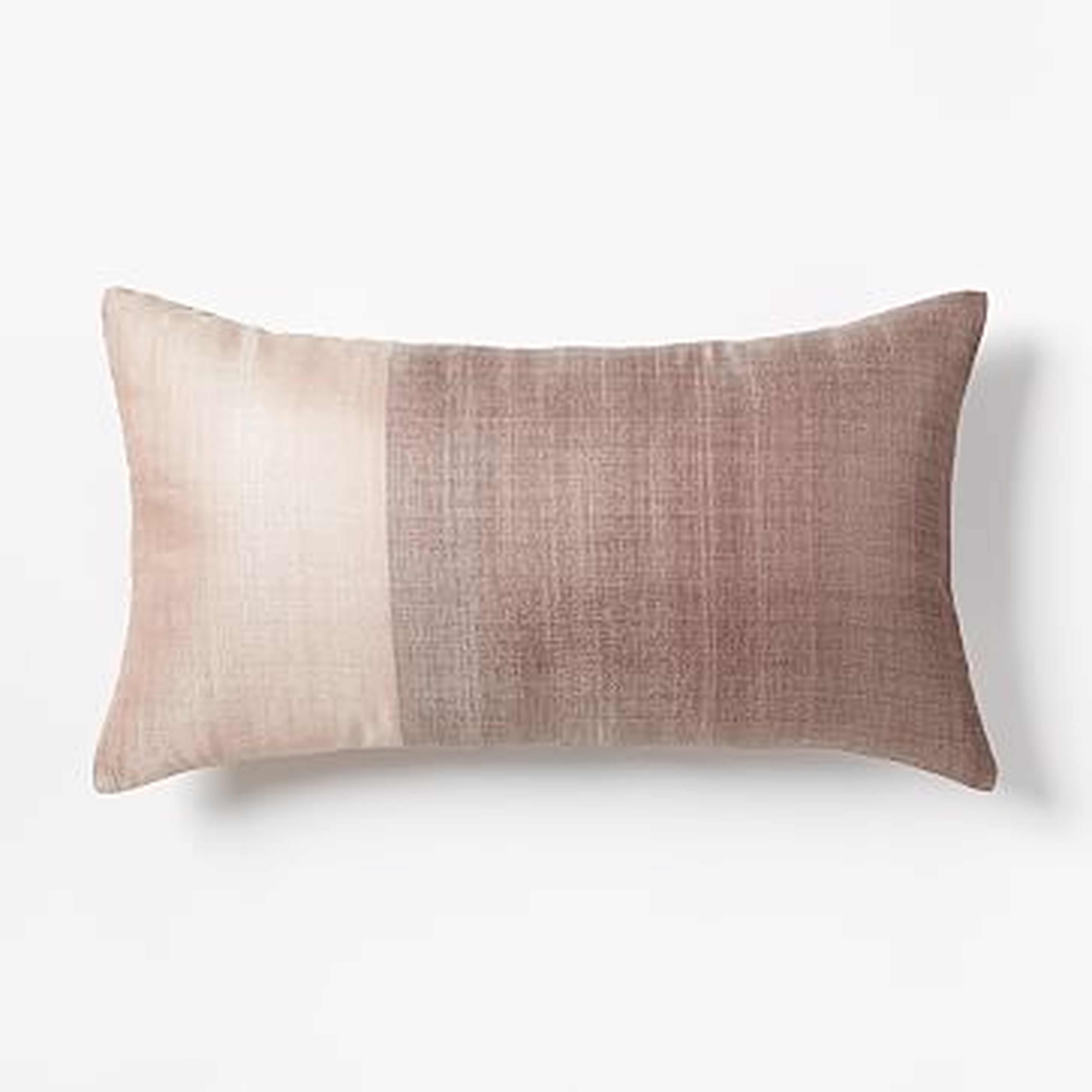 Sari Silk Pillow Cover, 12"x21", Rosette - West Elm