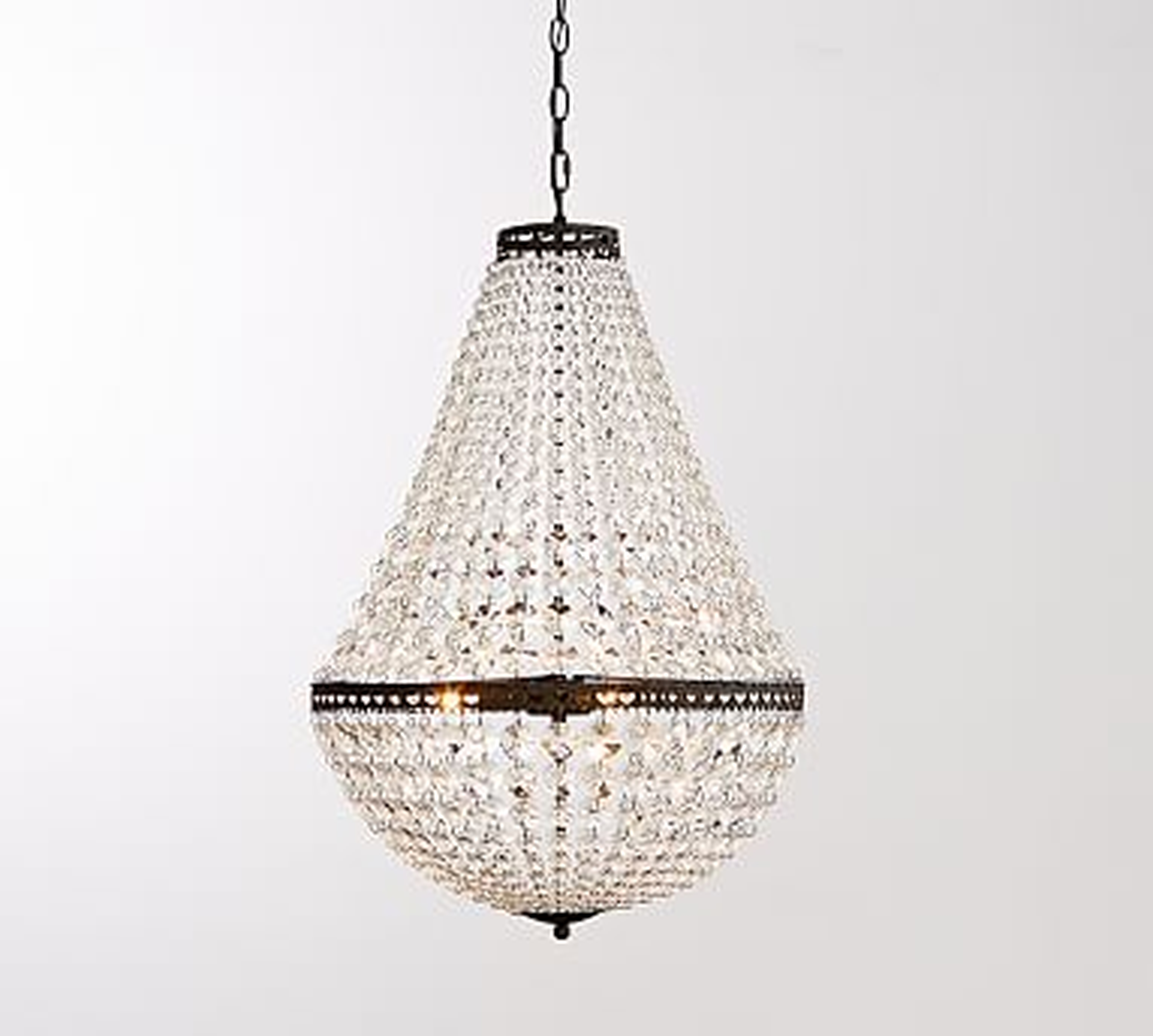Mia Faceted-Crystal Pendant, Large (19" Diameter) - Pottery Barn