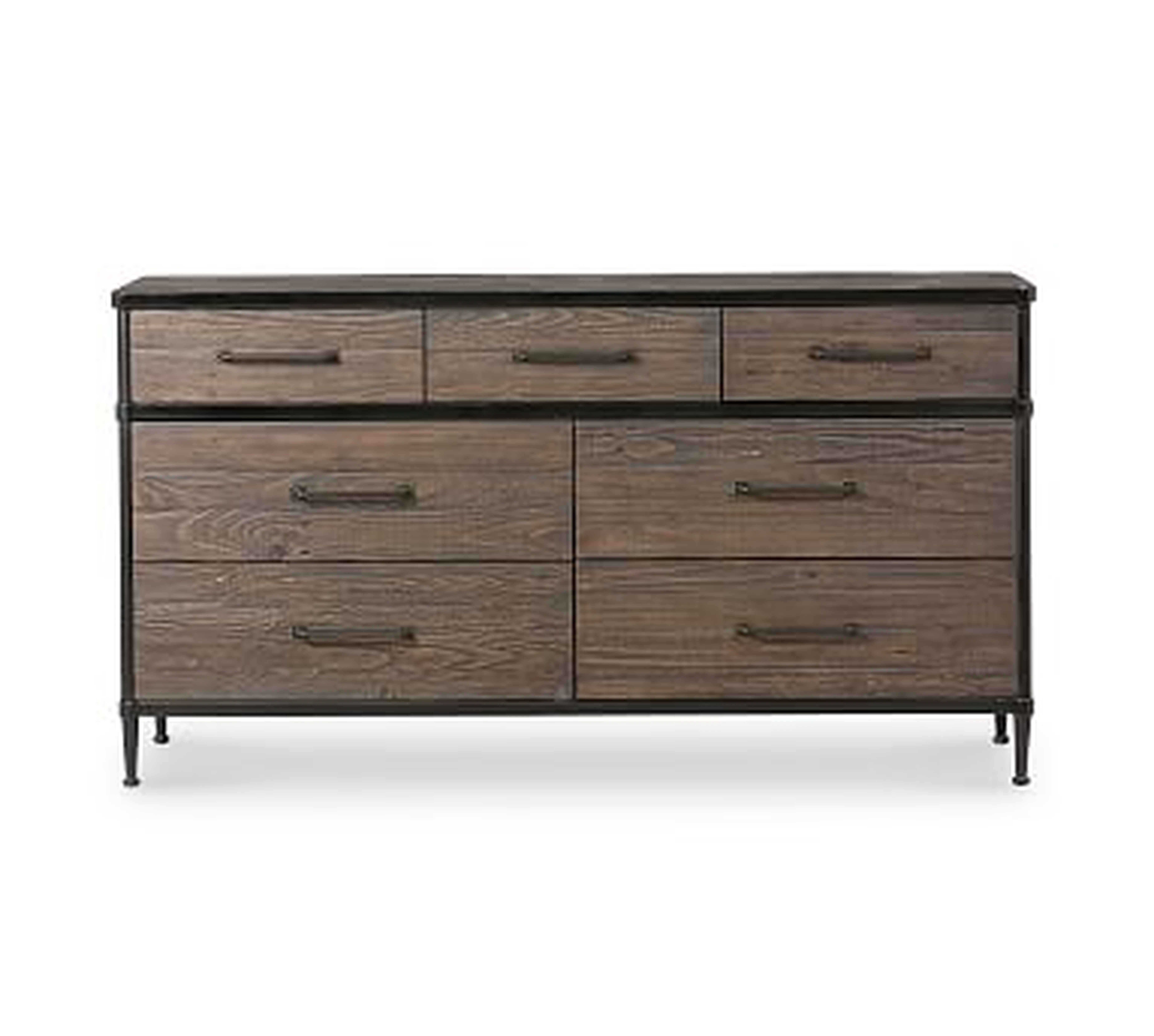 Juno Extra Wide Dresser, Carbon - Pottery Barn