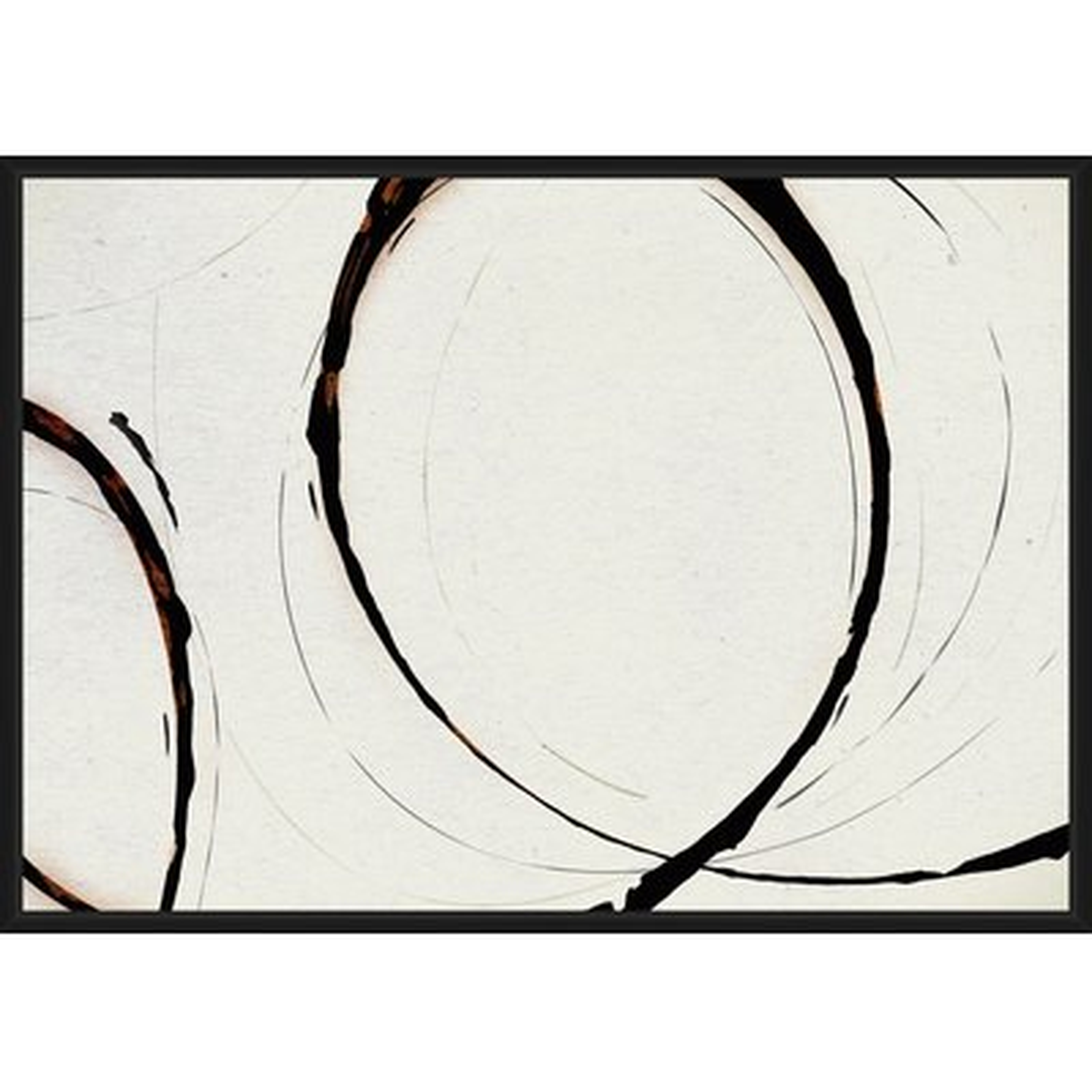 'Minimal art of a Curve' Framed Graphic Art Print on Canvas - Wayfair