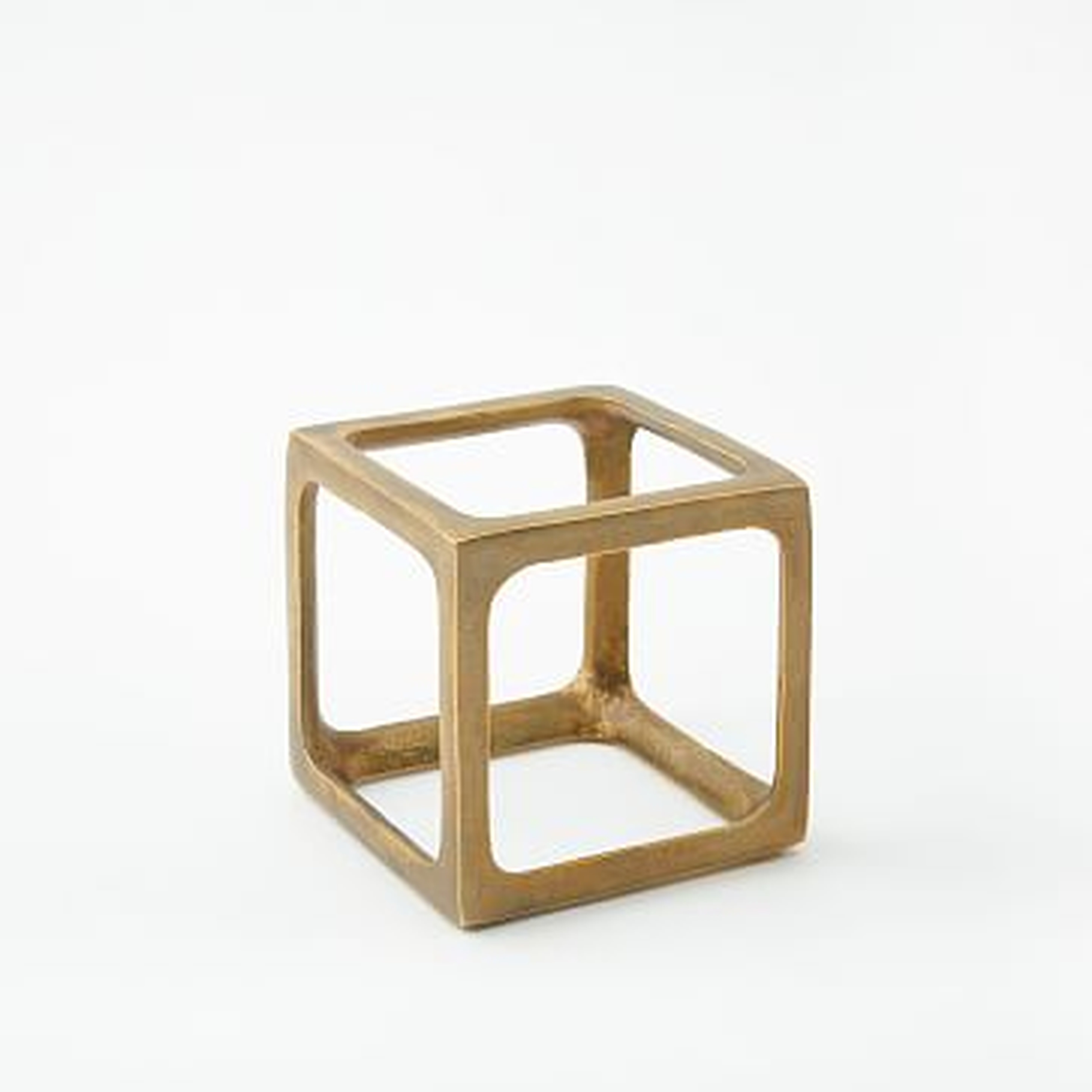 Metal Cube Object, Small - West Elm