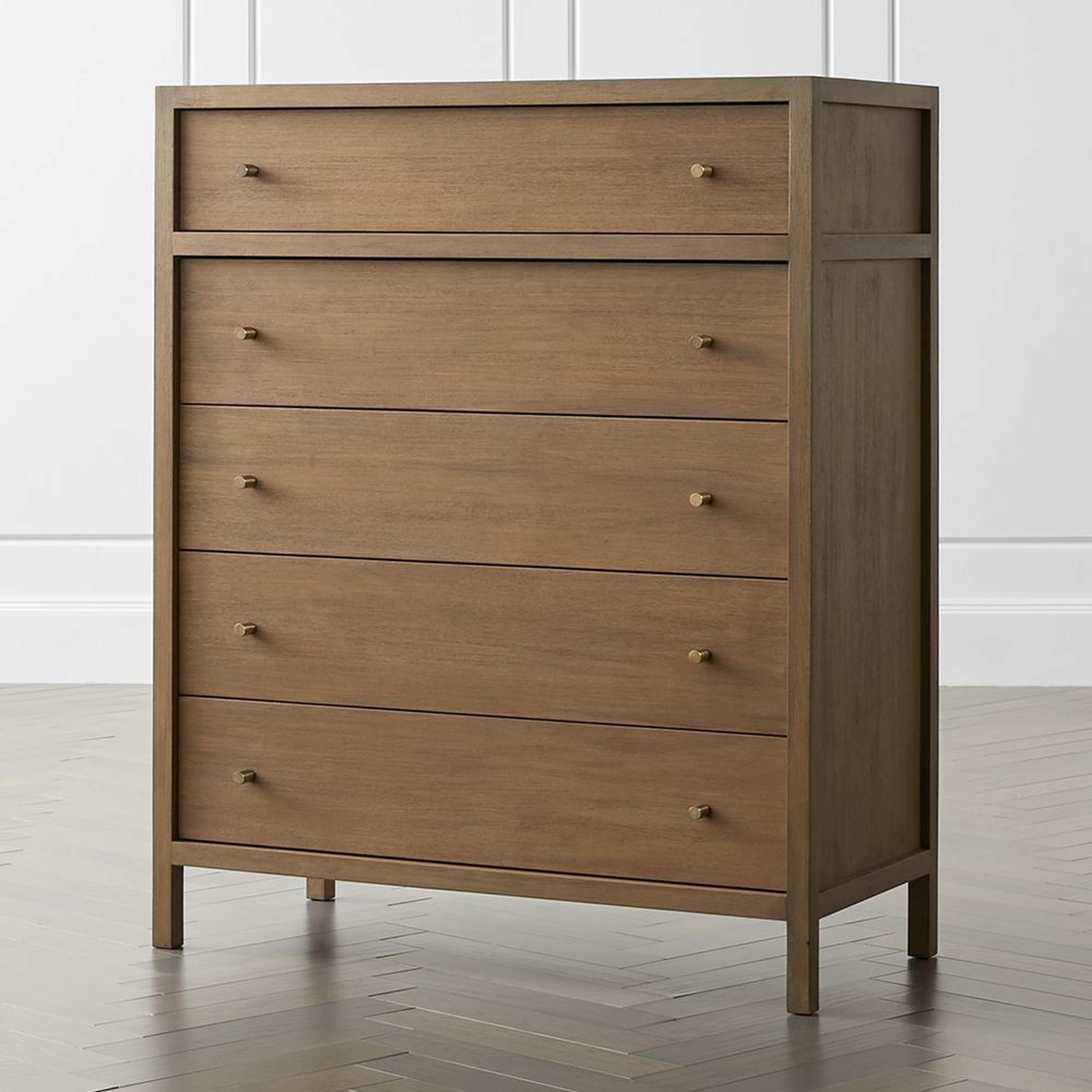 Keane Driftwood 5-Drawer Chest - Crate and Barrel