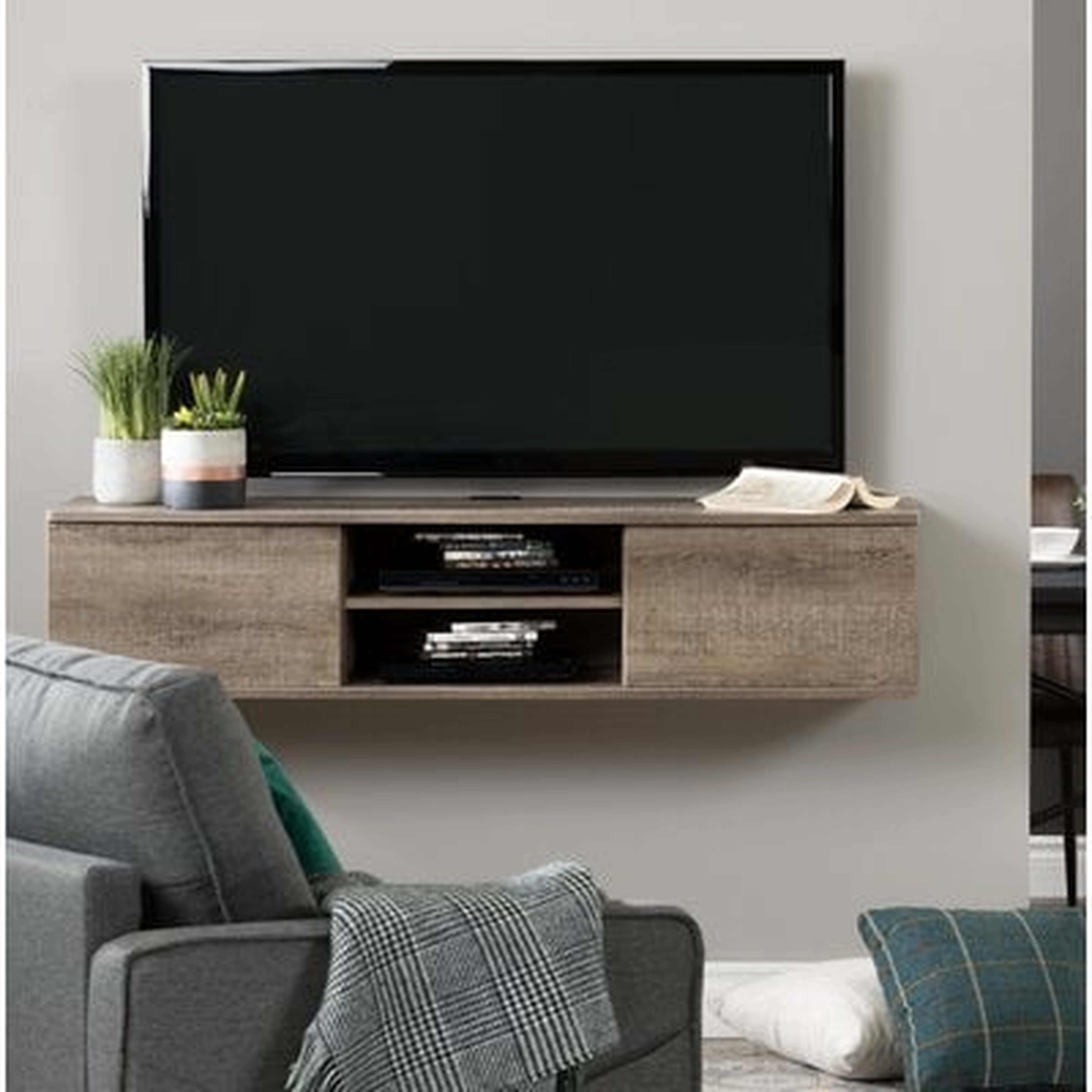 Agora Wall Mounted Media Console TV Stand for TVs up to 58 - Wayfair