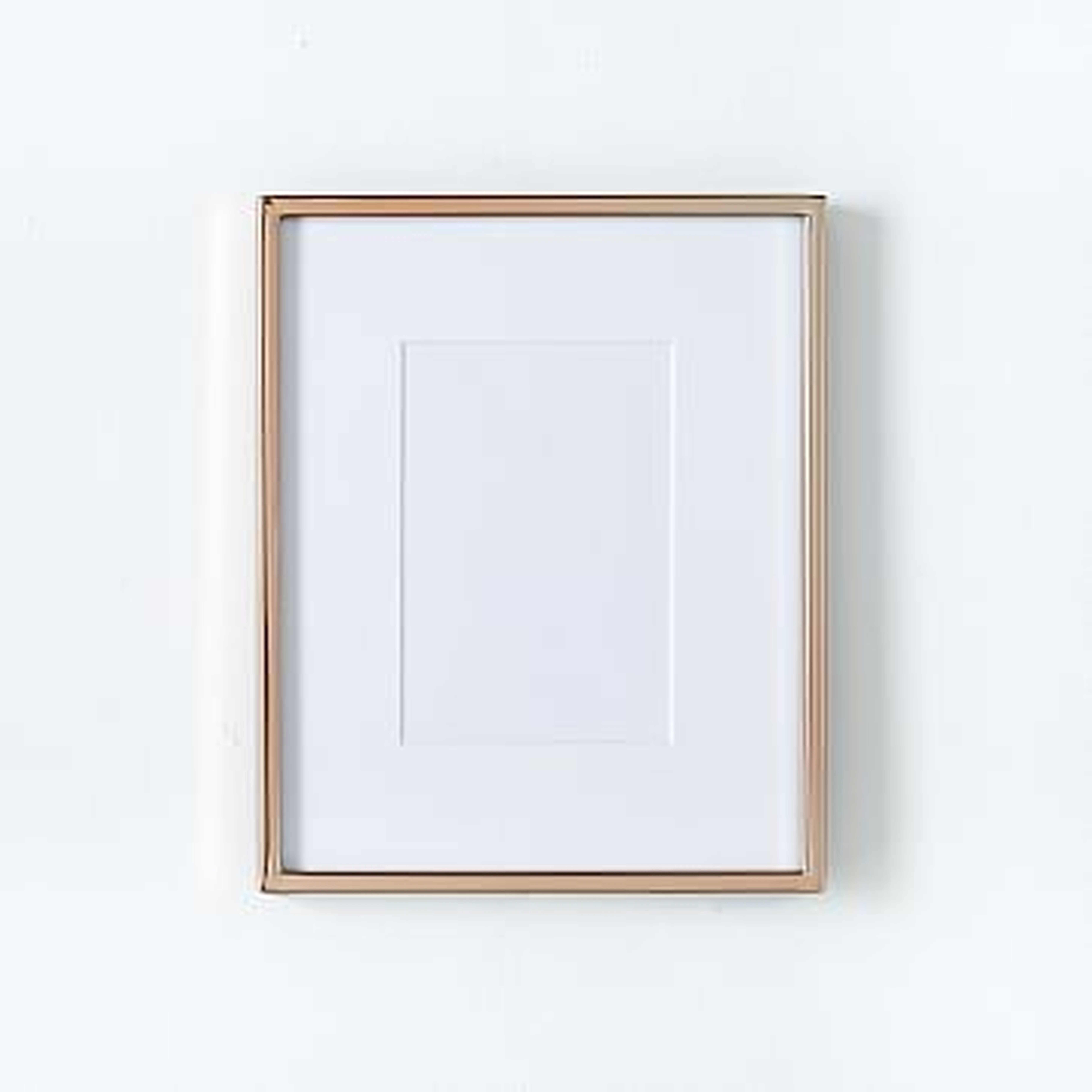 Gallery Frame, Rose Gold, 4" x 6" (8" x 10" without mat) - West Elm