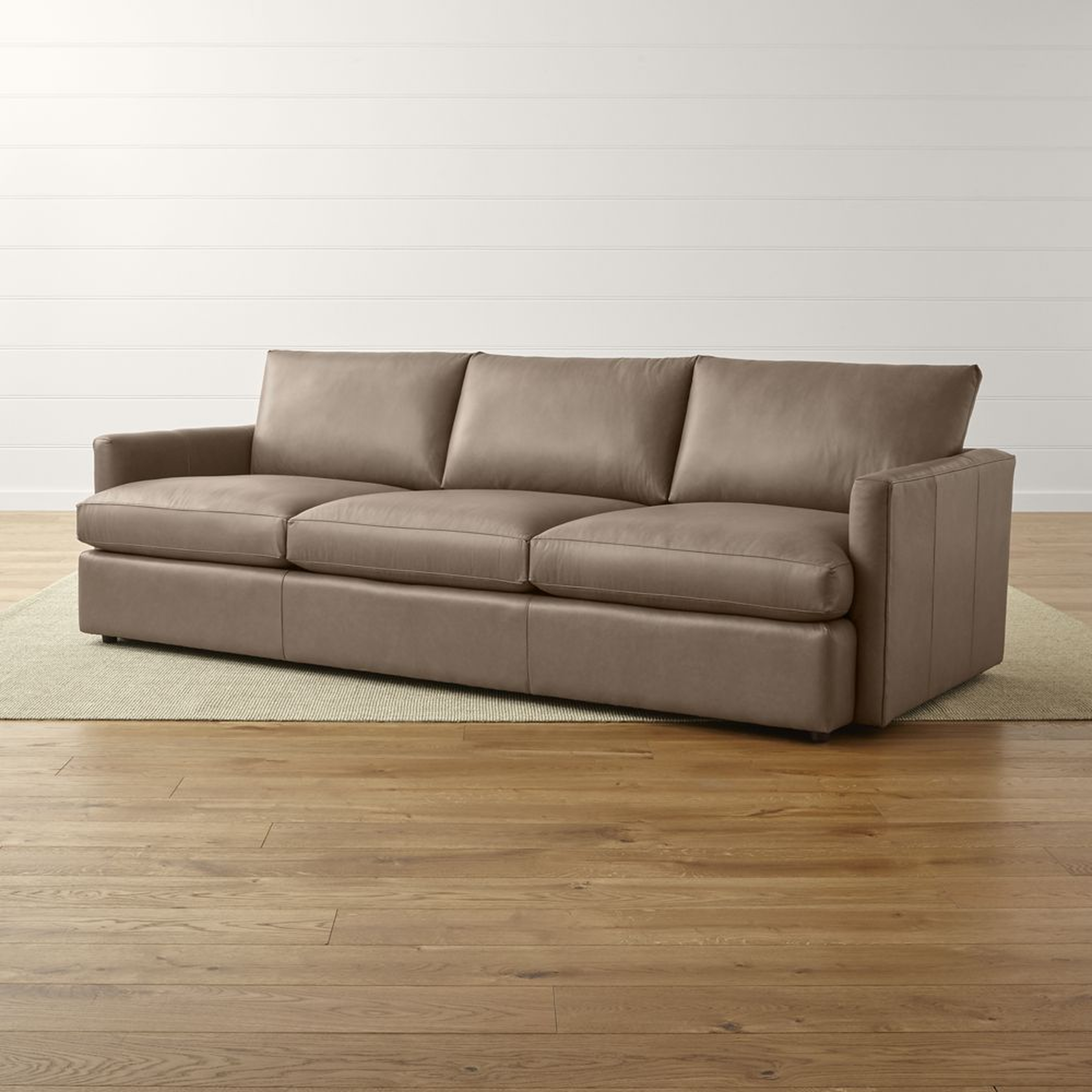 Lounge Leather 3-Seat Grande Sofa 105" - Crate and Barrel