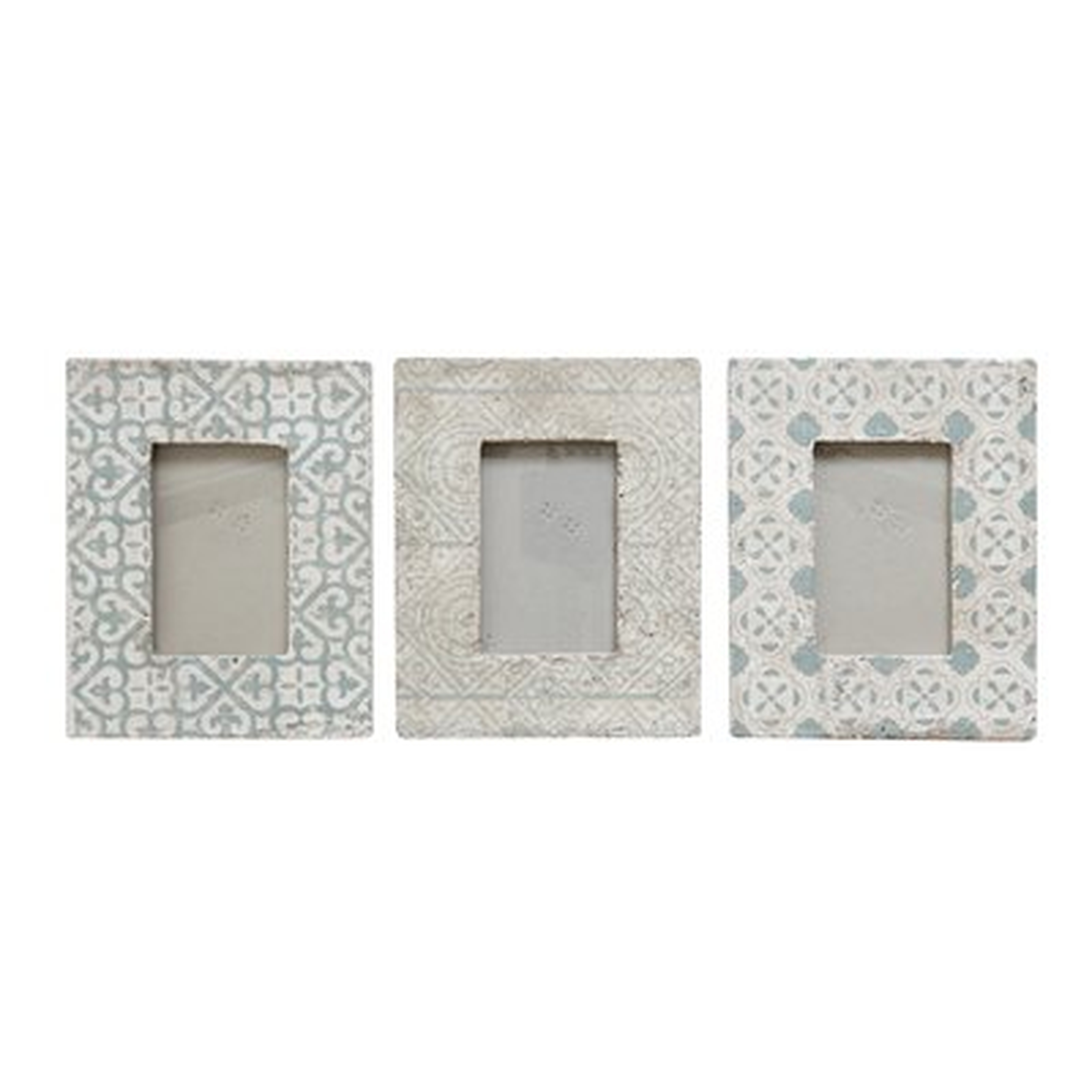 Mike 3 Piece Cement Picture Frame Set - Birch Lane