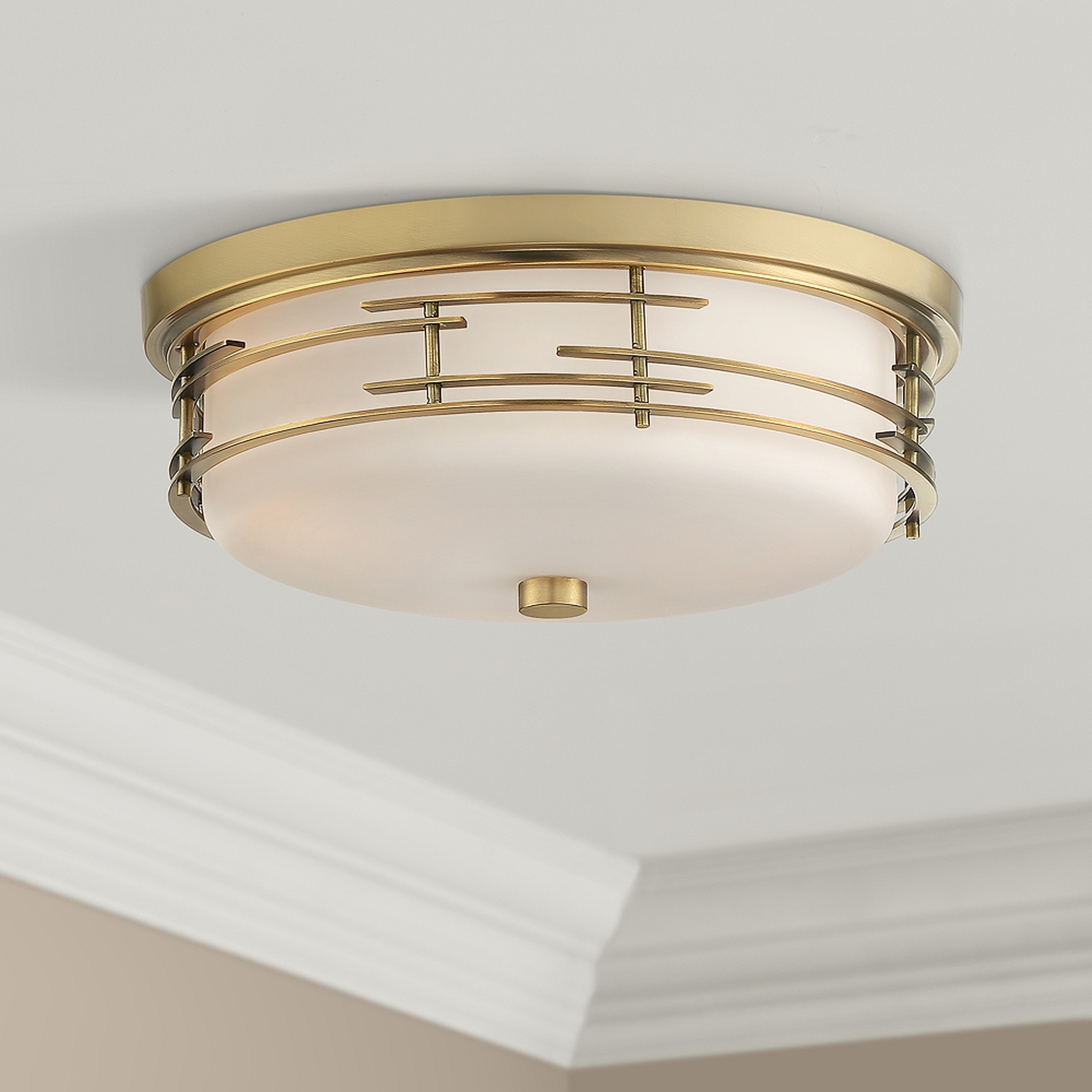 Arden 14" Wide Soft Gold Ceiling Light - Style # 71N78 - Lamps Plus