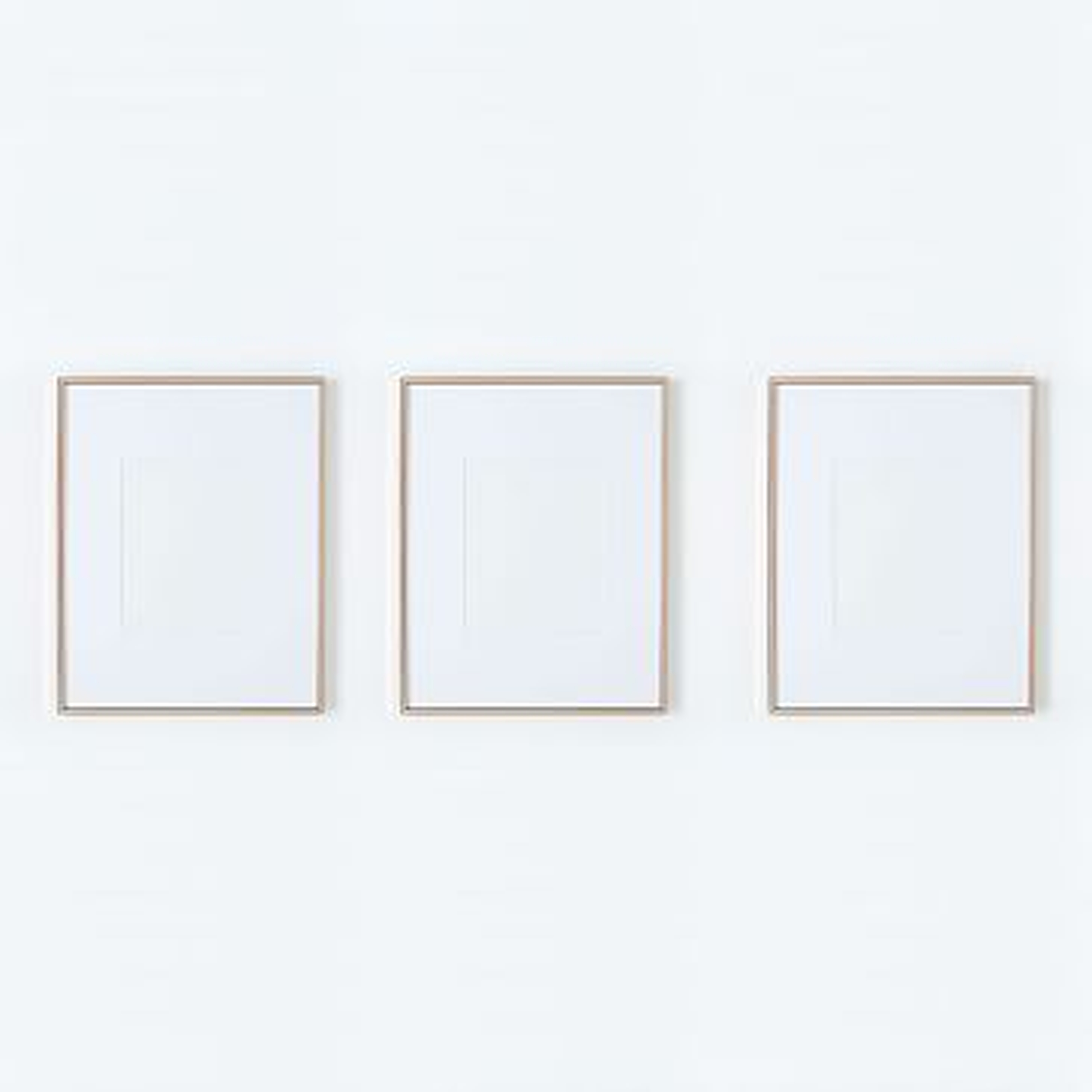 Gallery Frame, Rose Gold, Set of 3, 8" x 10" (15" x 19" without mat) - West Elm