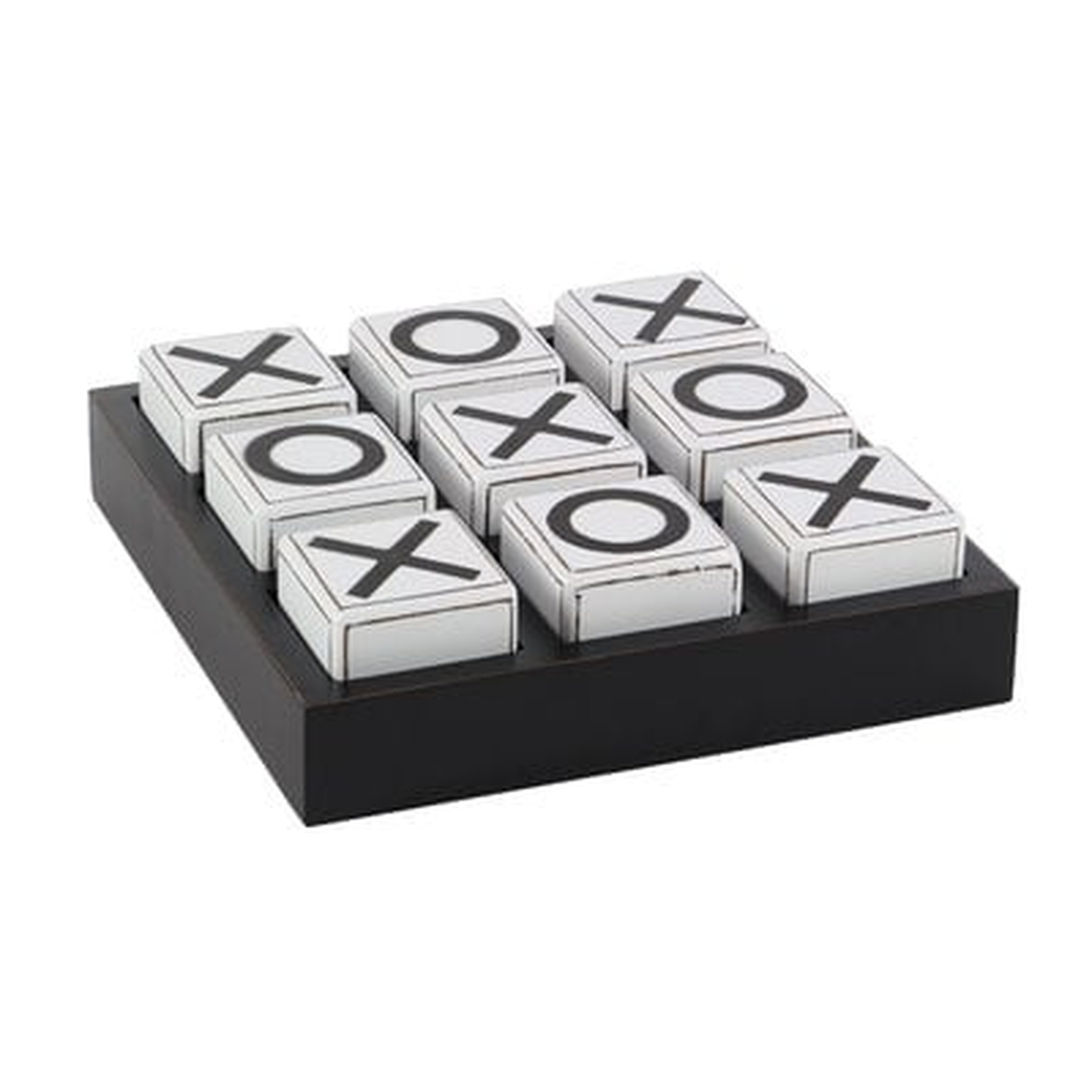 Wood Tic Tac Toe Game Letter Blocks - Wayfair