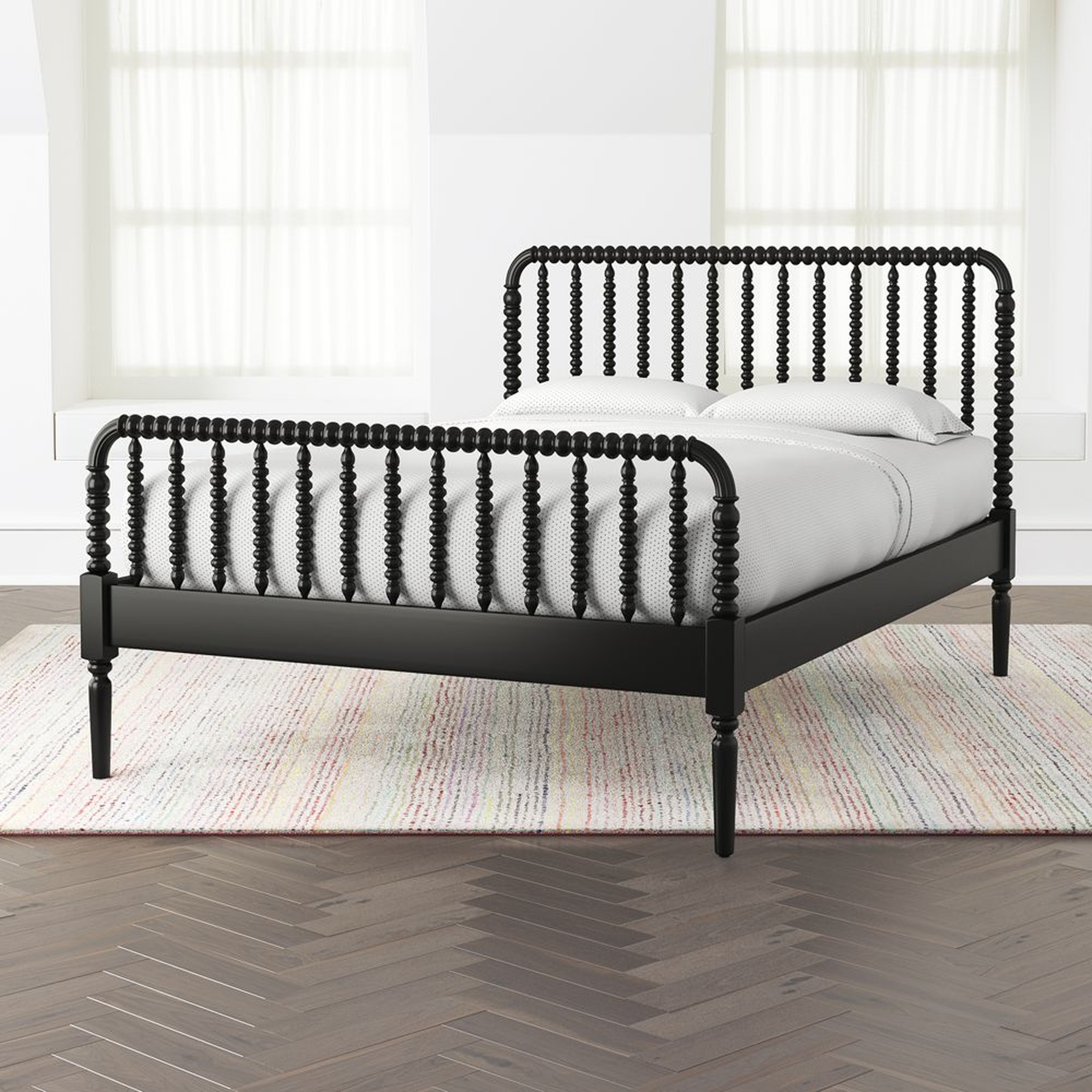 Jenny Lind Black Full Bed - Crate and Barrel
