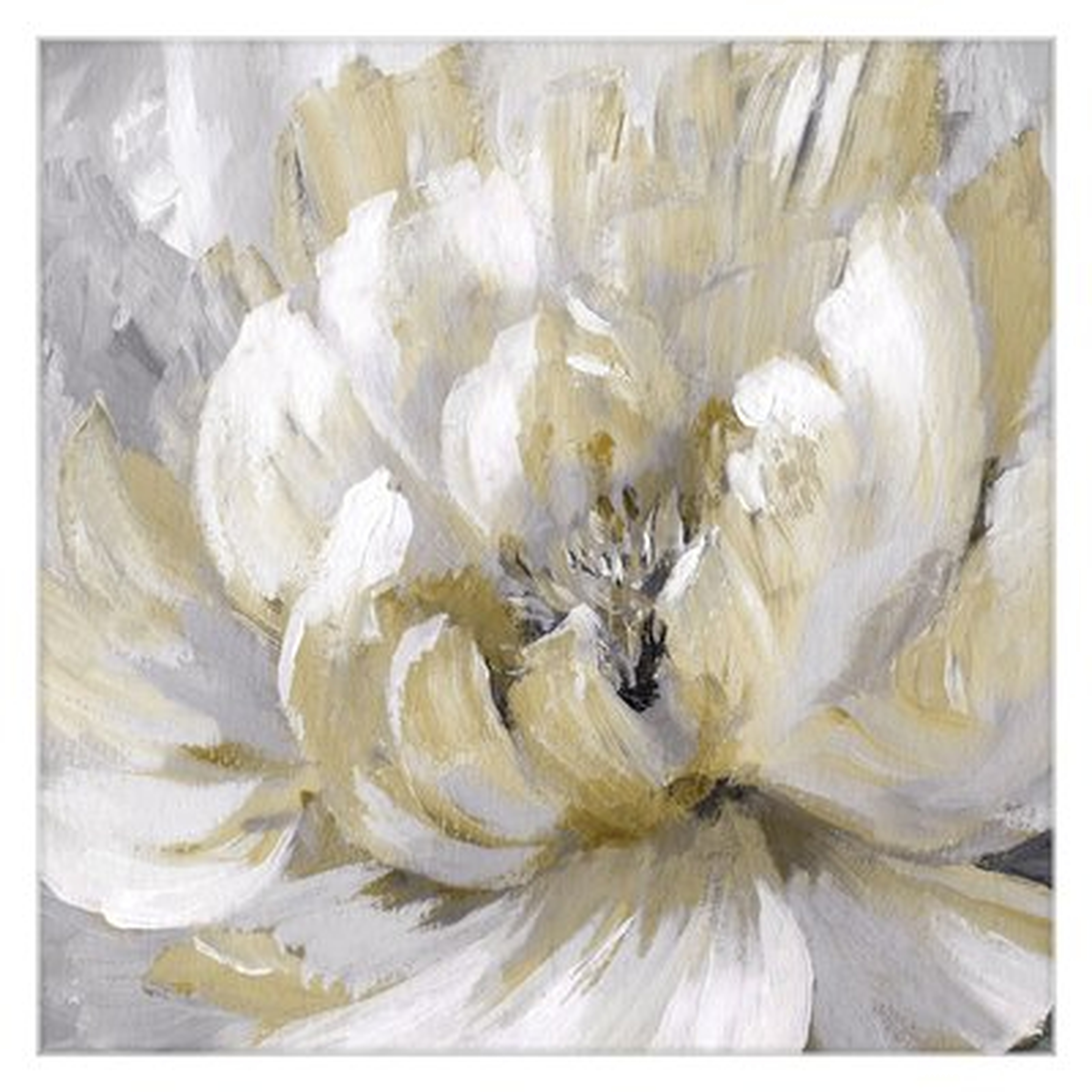 'Burst of Spring Gold' Acrylic Painting Print on Wrapped Canvas - Wayfair