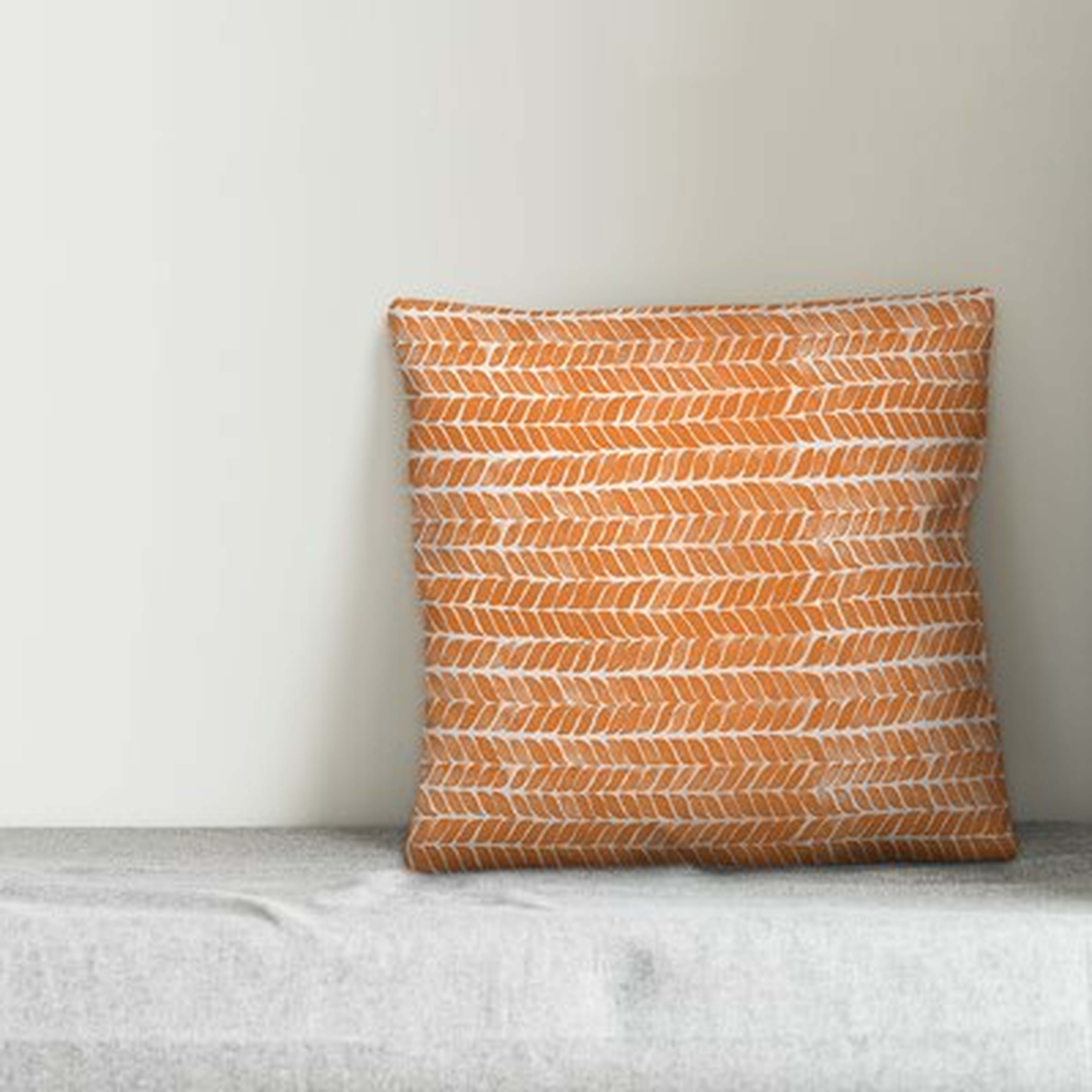 Suydam Polyester/Polyfill Autumn Herringbone Throw Pillow - Wayfair