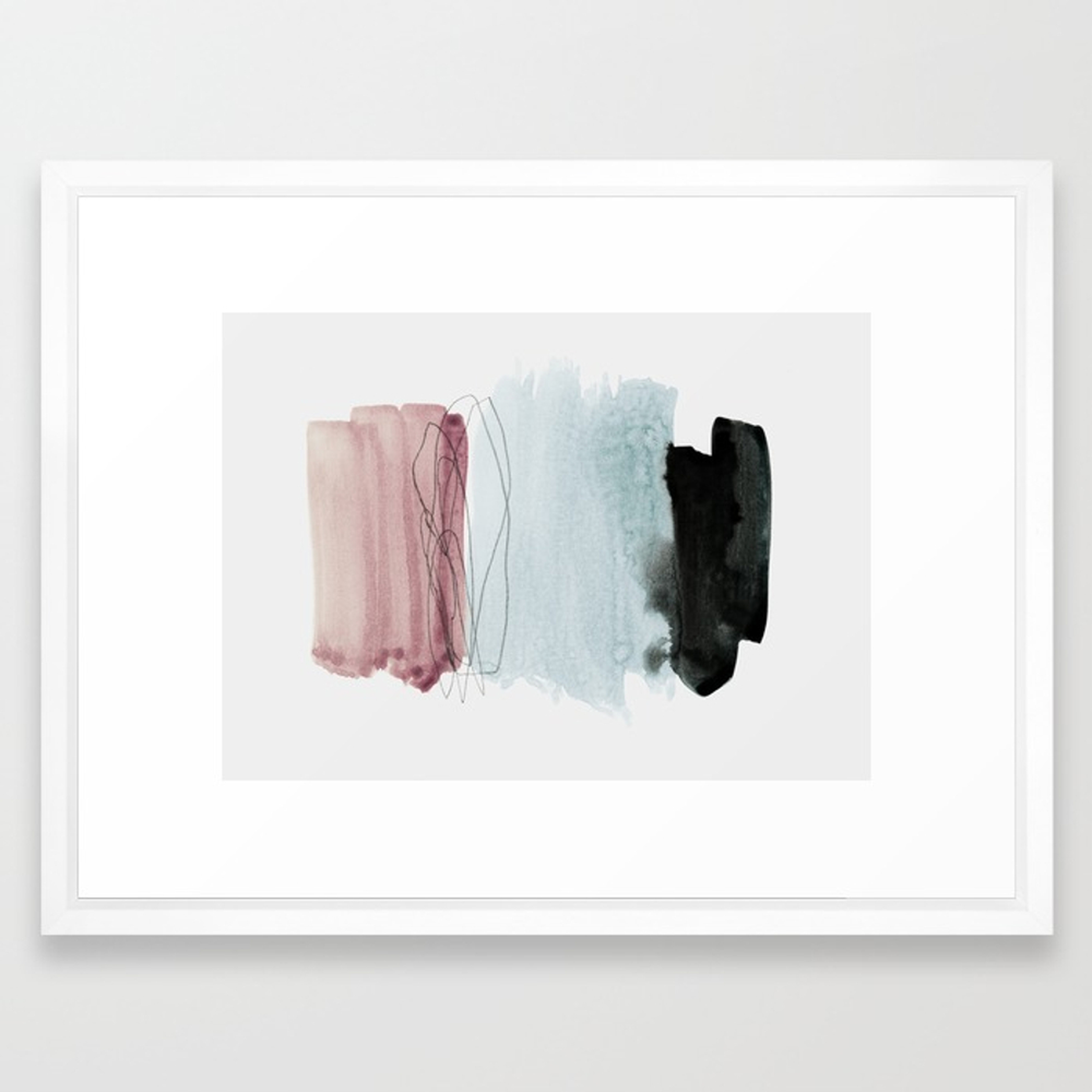 minimalism 4 Framed Art Print by Patternization - Society6