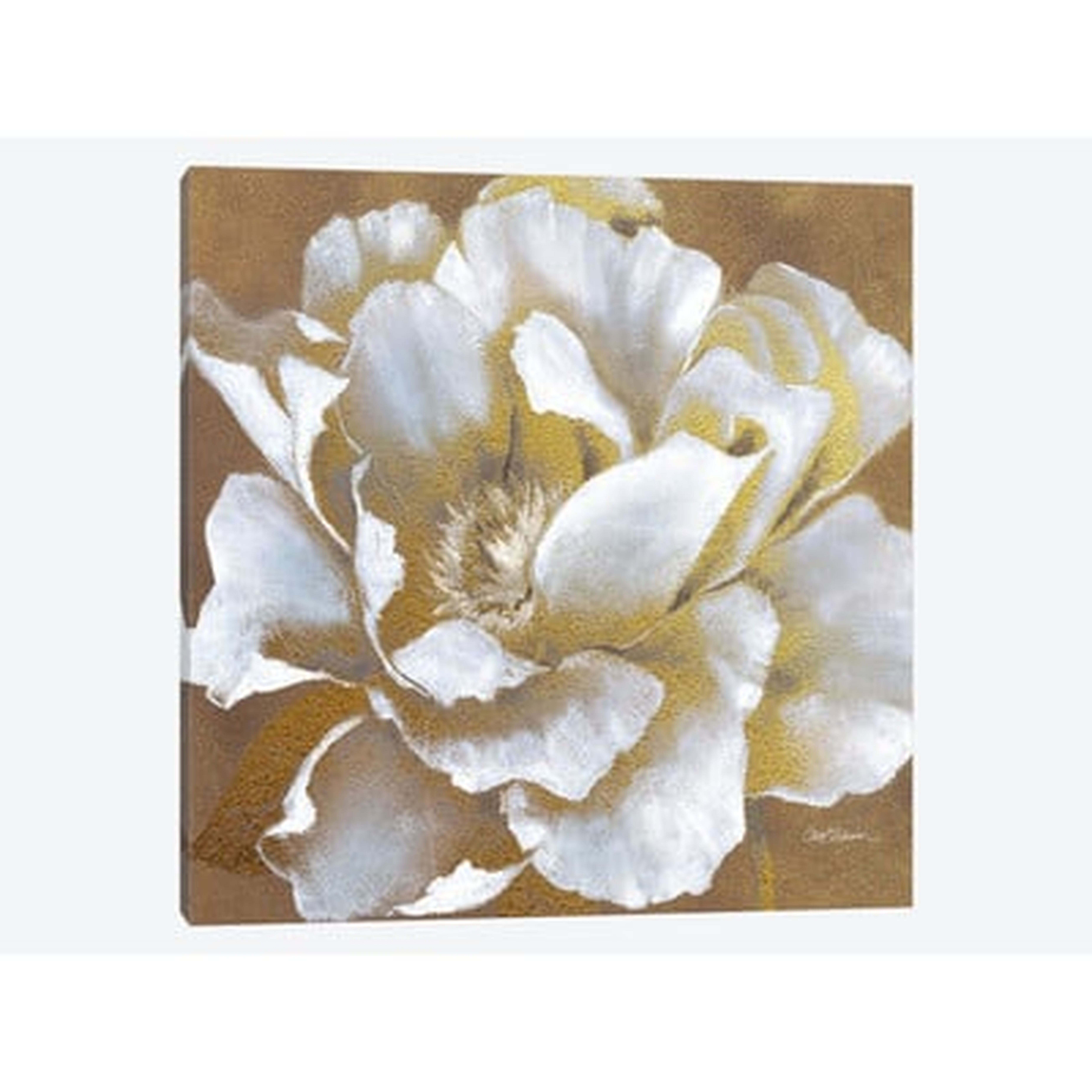 Golden Bloom II Painting Print on Wrapped Canvas - Wayfair