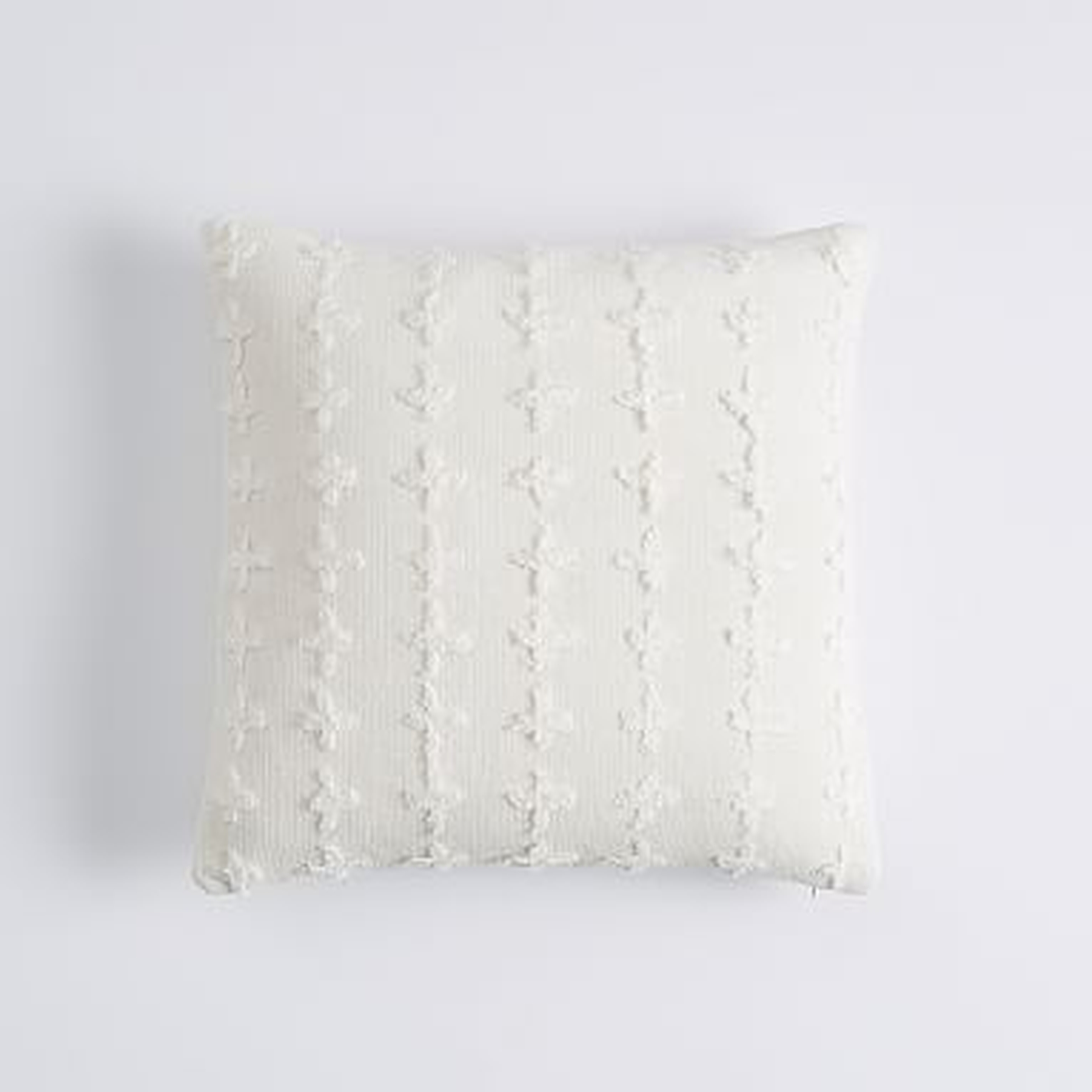 Soft Textured Pillow Cover, 18 x 18, Ivory - Pottery Barn Teen