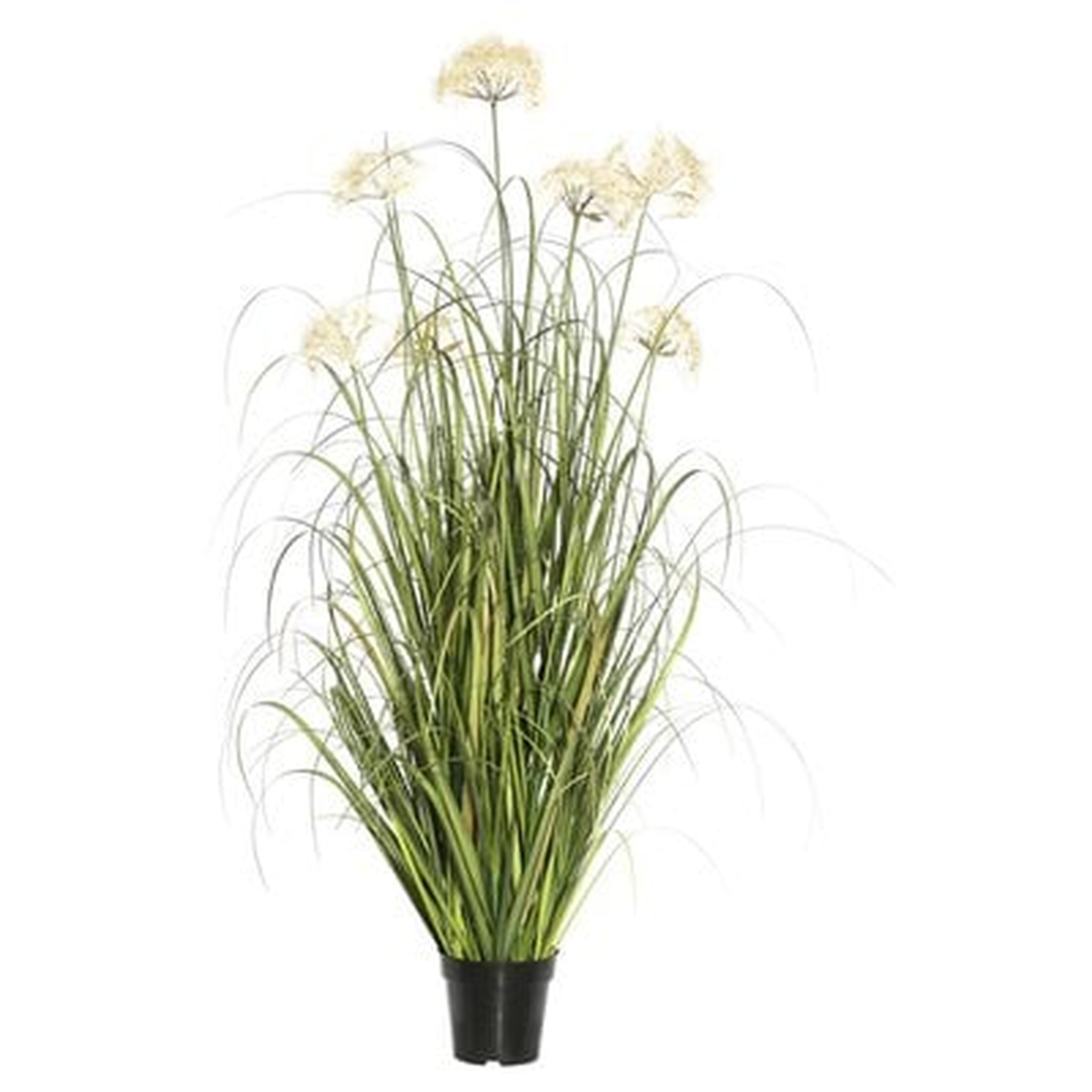 Artificial Flowering Grass in Pot - Wayfair