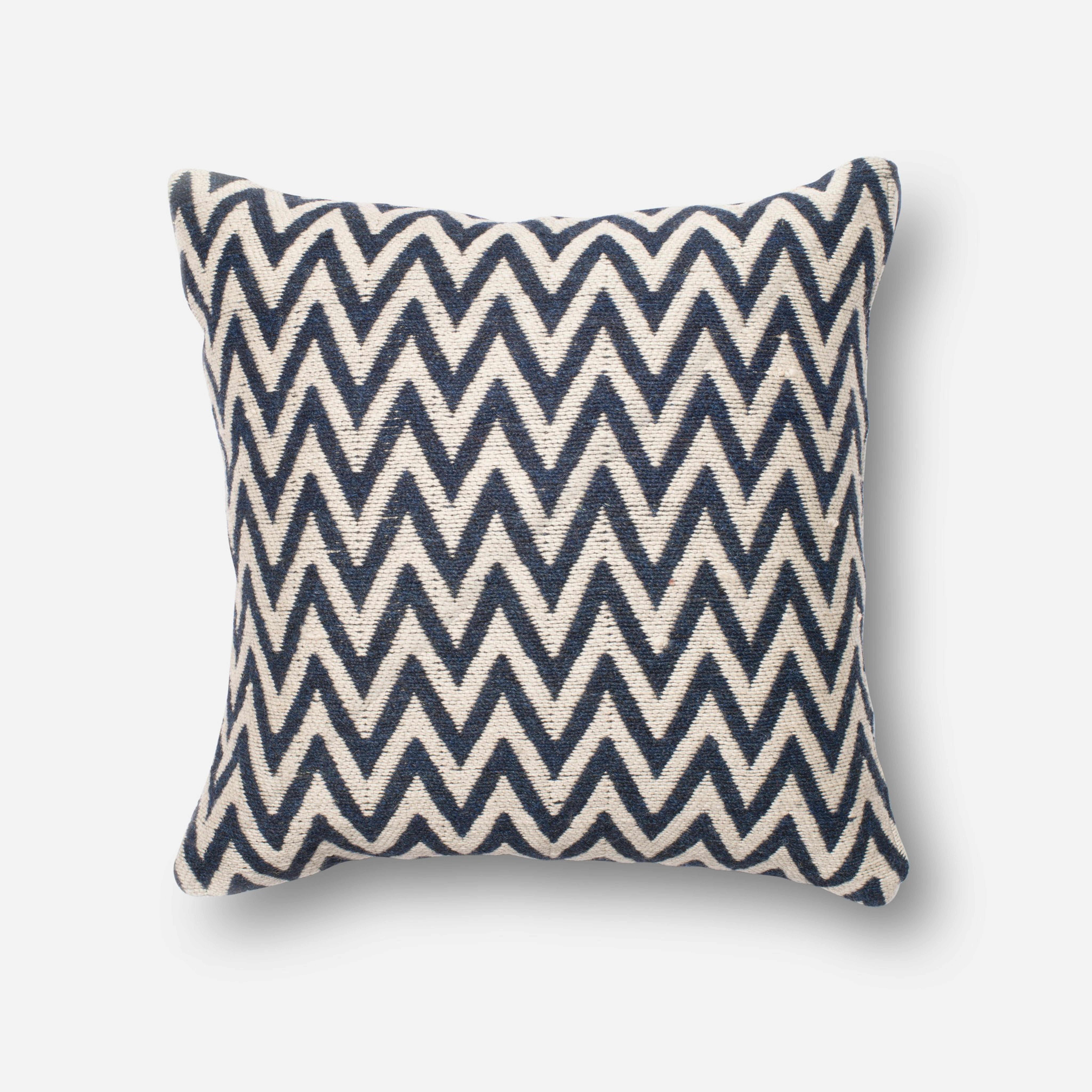 PILLOWS - BEIGE / NAVY - 22" X 22" Cover w/Down - Loloi II