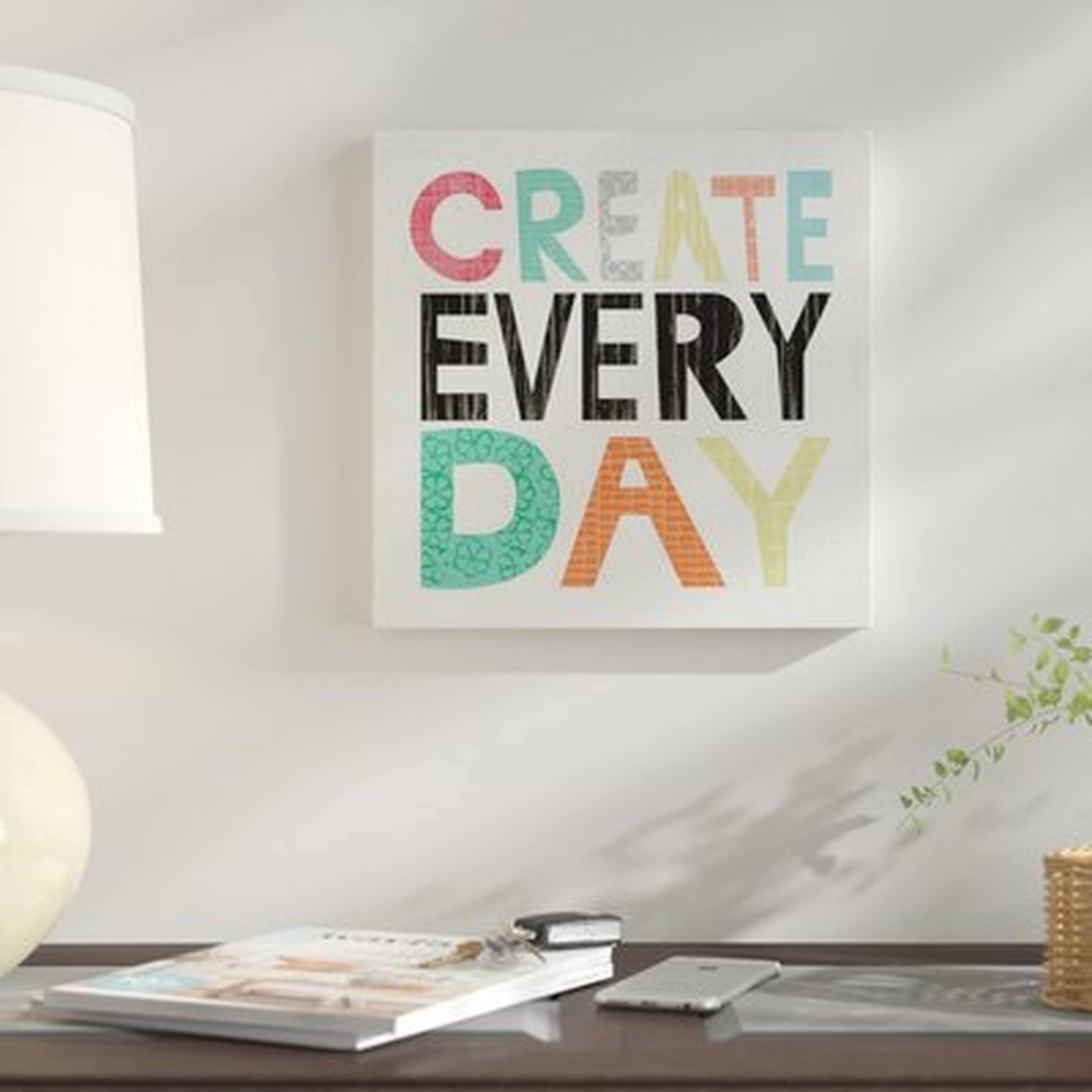 'Kid Play II' Textual Art  on Wrapped Canvas - Wayfair