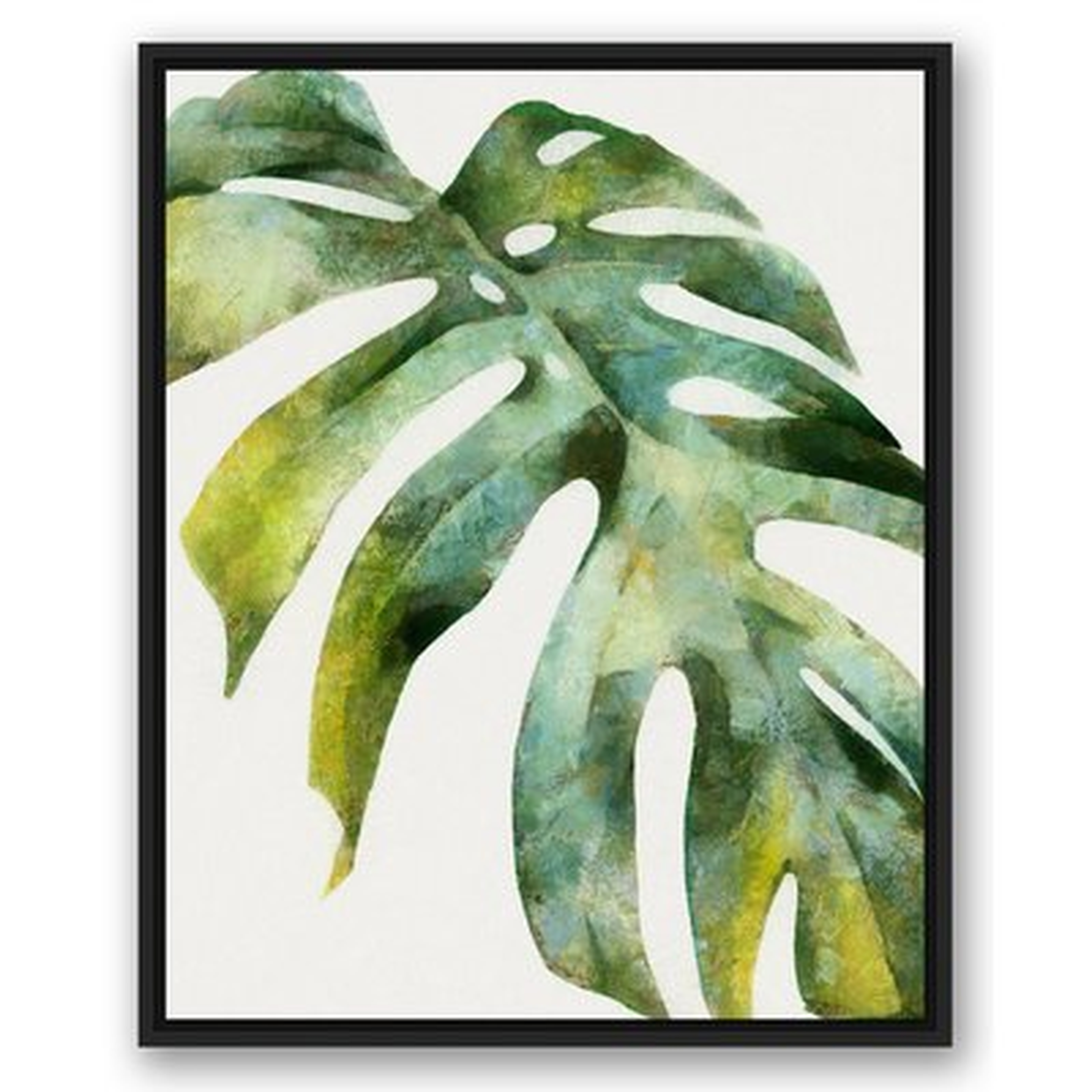 Palm Leaf Graphic Art Print on Canvas - Wayfair