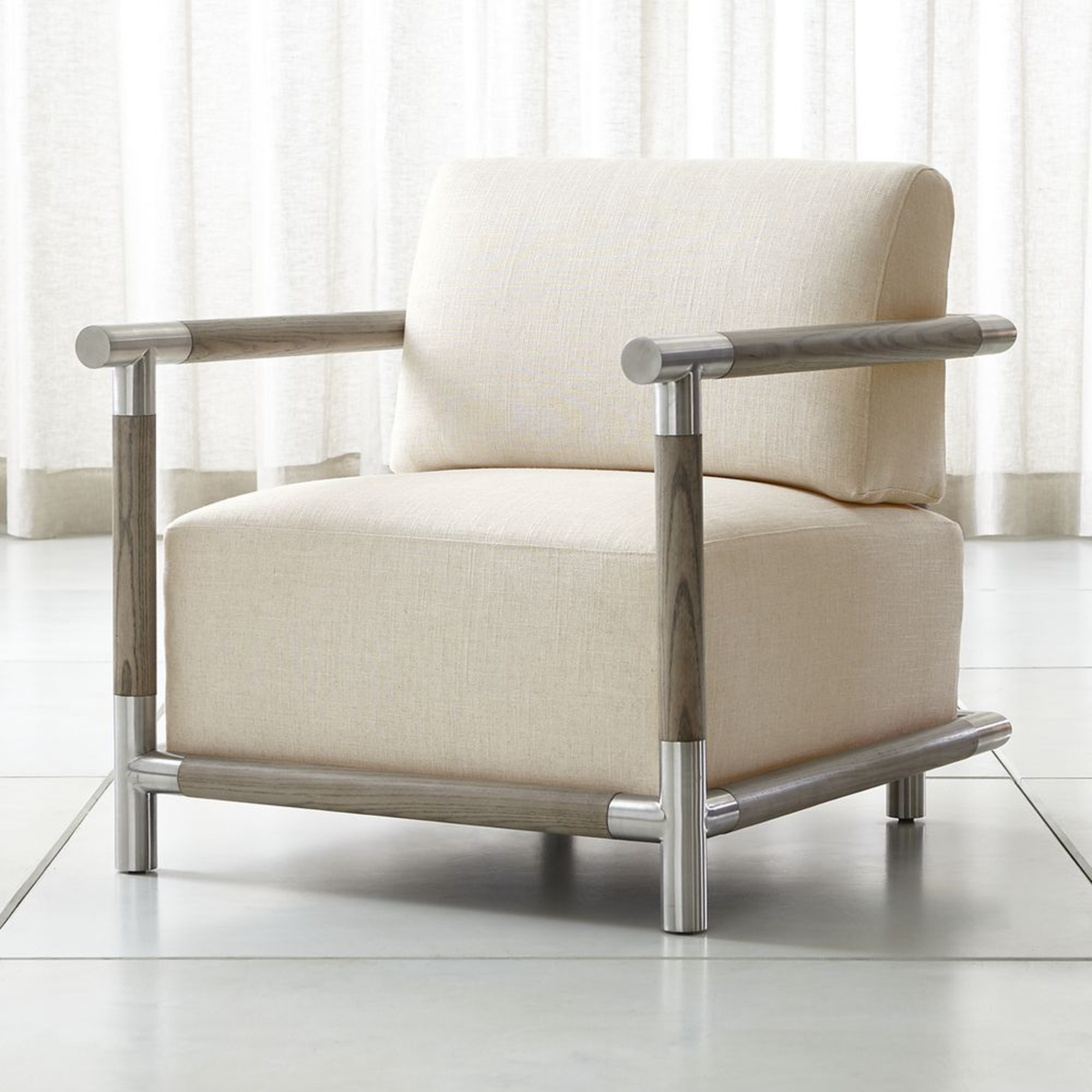 Alessia Wood and Metal Chair - Crate and Barrel