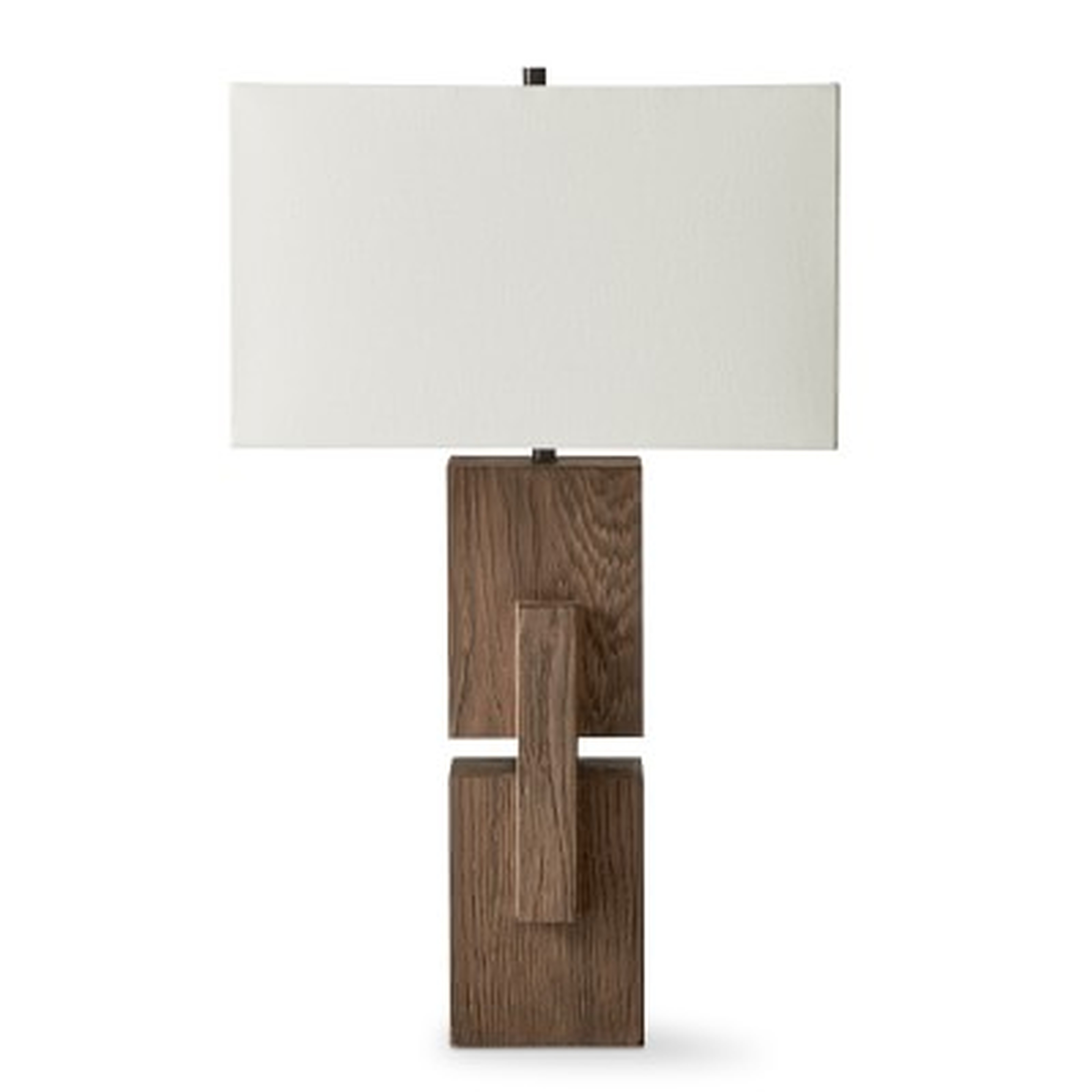 Joinery Rectangular Wood Table Lamp - Williams Sonoma