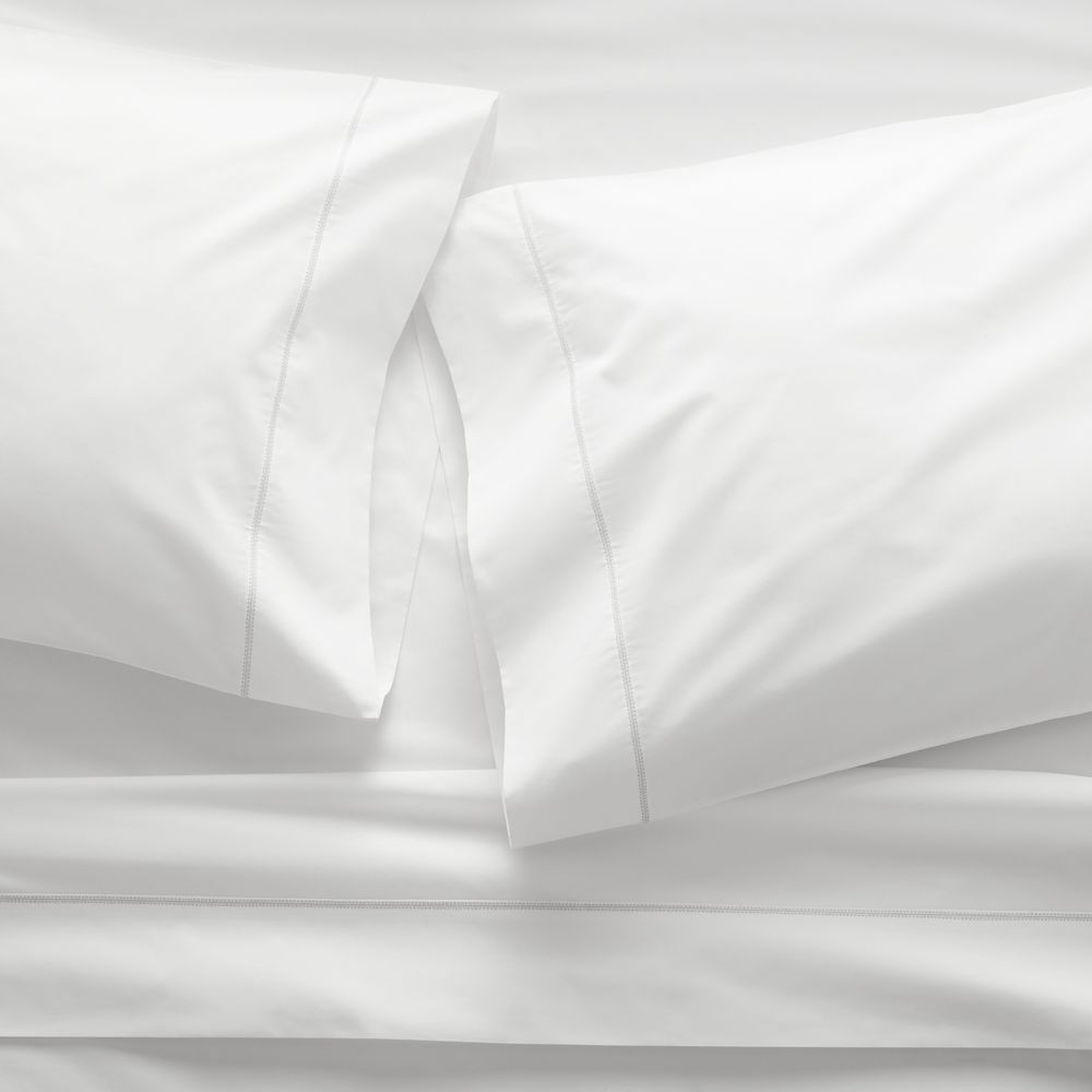 White Percale Sheet Set King - Crate and Barrel