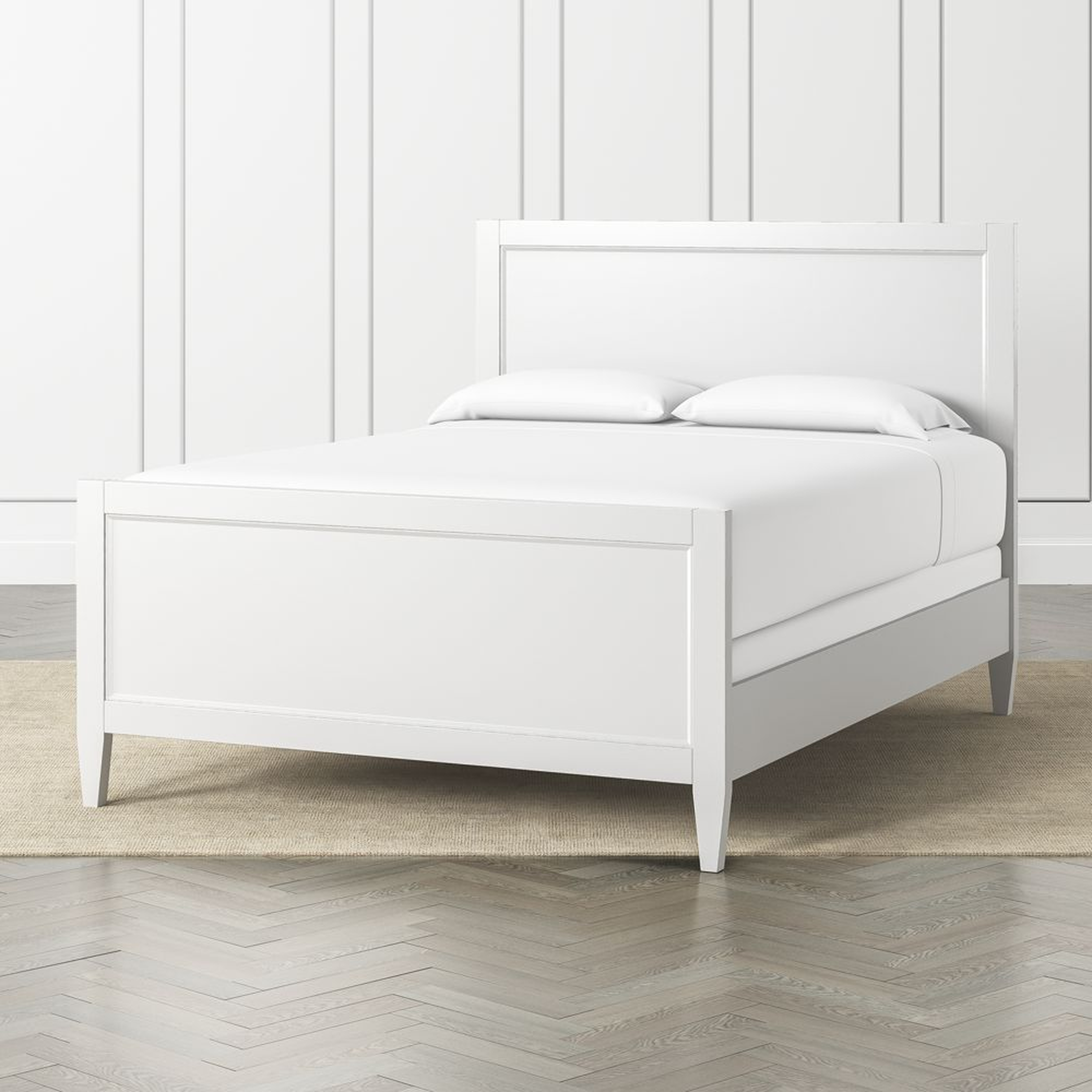 Harbor White Queen Bed - Crate and Barrel