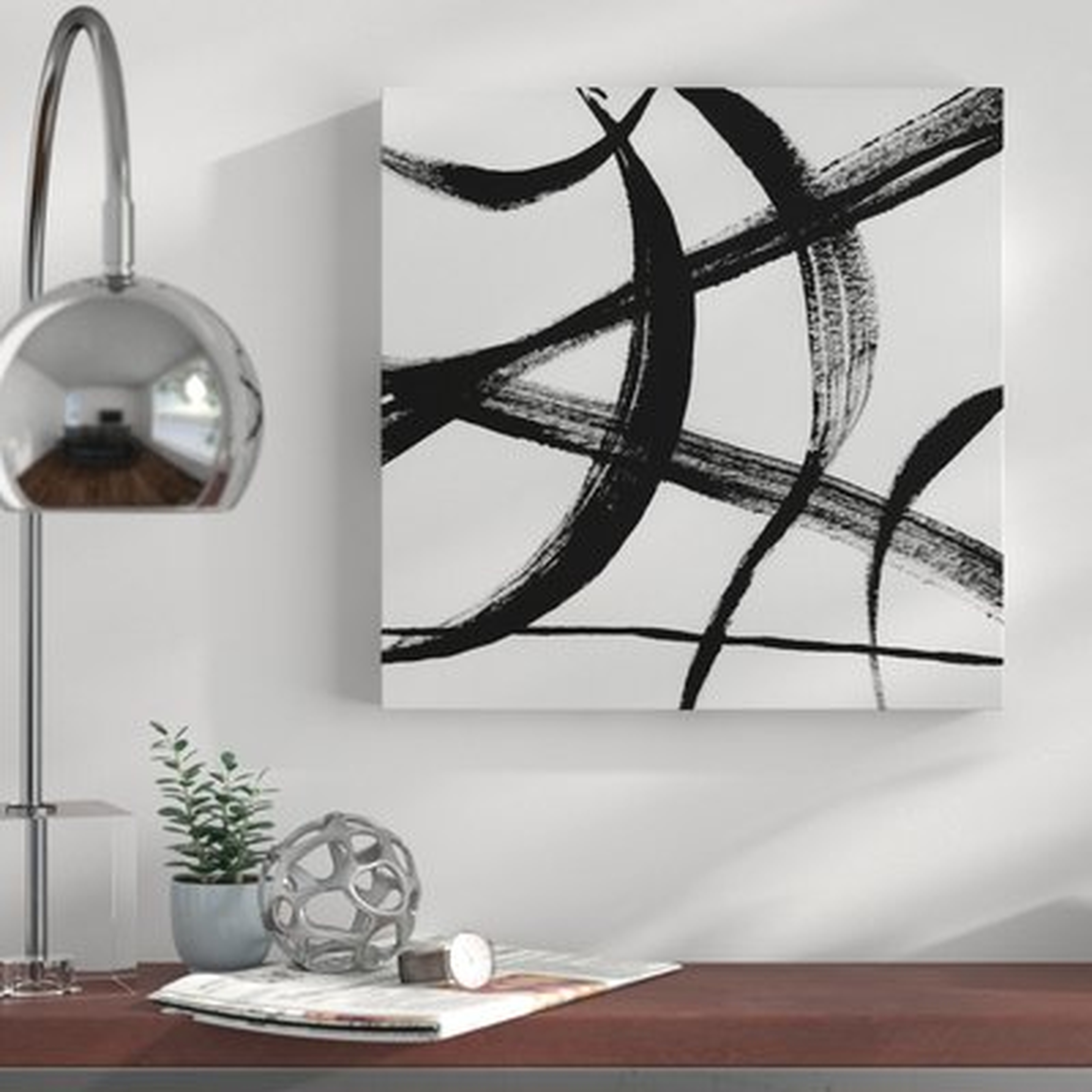 'Gestural Marks I' Oil Painting Print on Wrapped Canvas - Wayfair