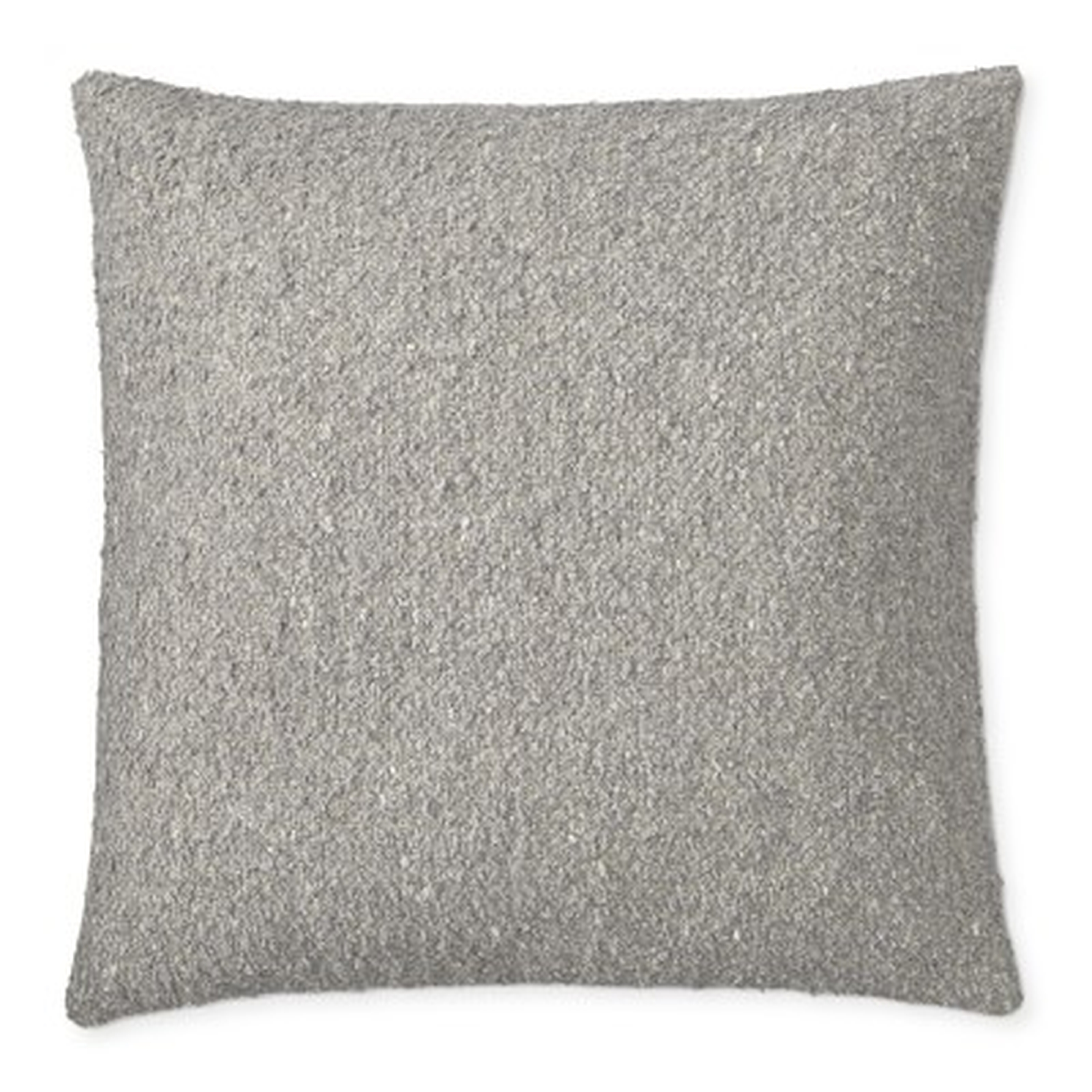 Boucle Pillow Cover, 22" X 22", Grey - Williams Sonoma