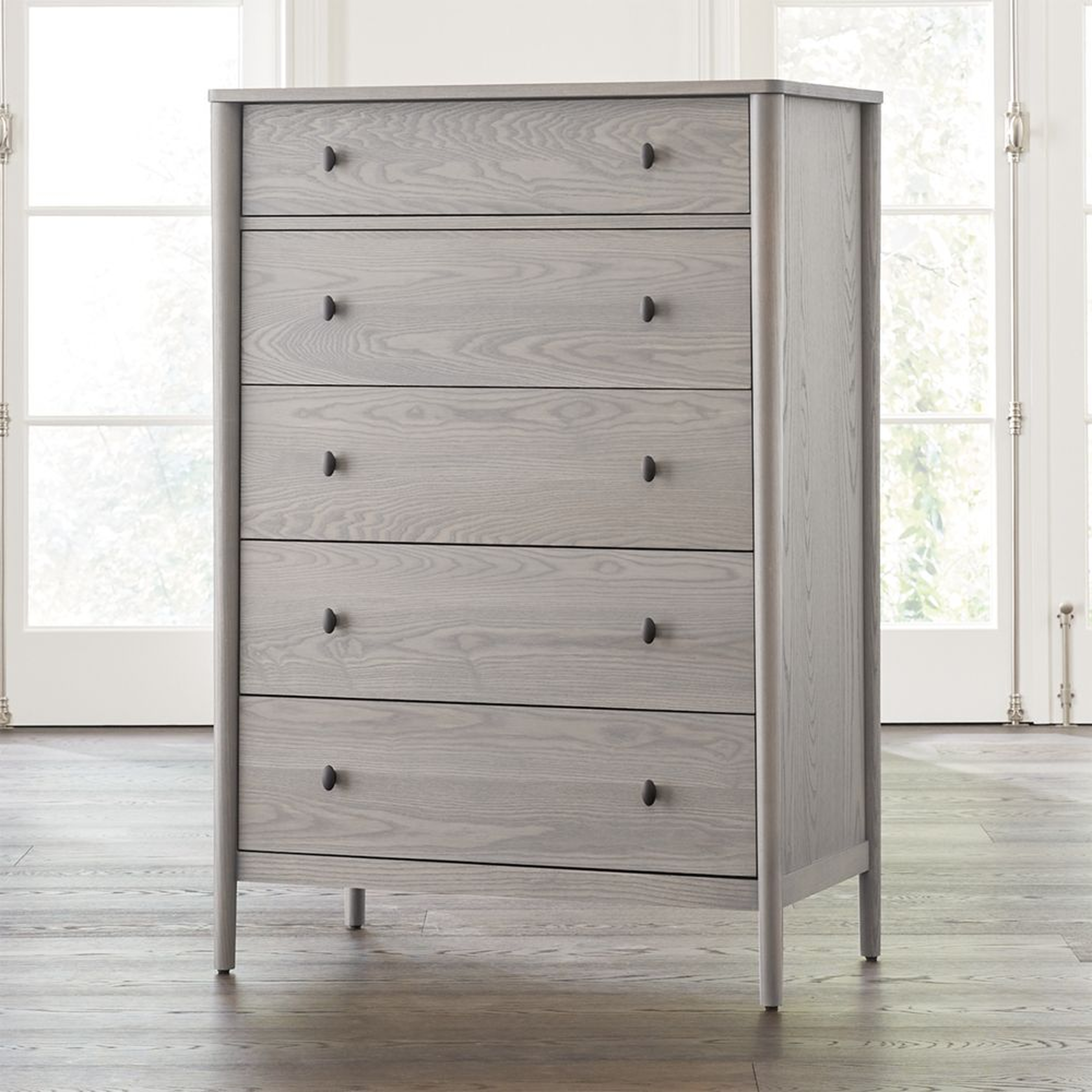 Gia Dove Ash 5-Drawer Dresser - Crate and Barrel
