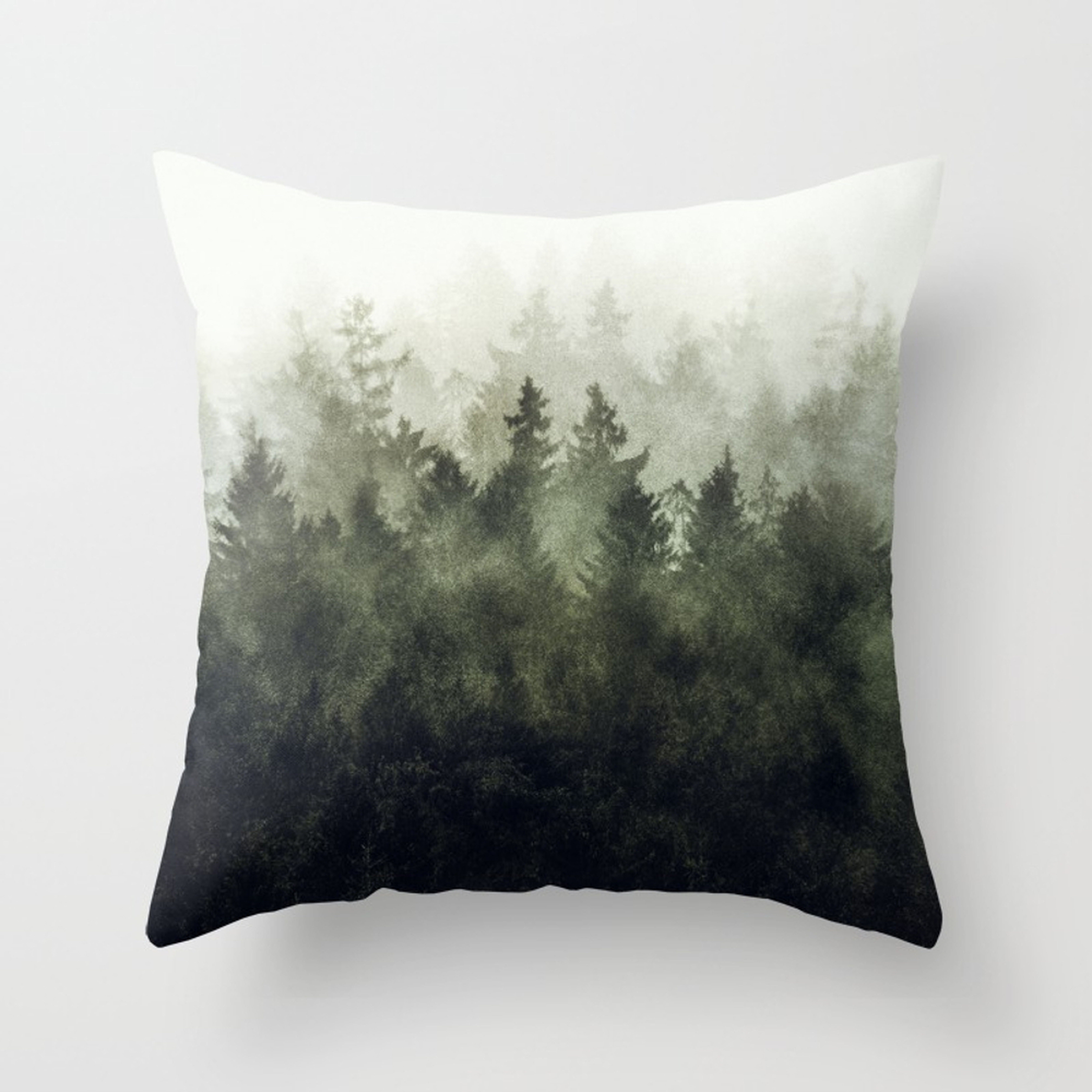The Heart Of My Heart // Green Mountain Edit Throw Pillow - Indoor Cover (18" x 18") with pillow insert by Tekay - Society6