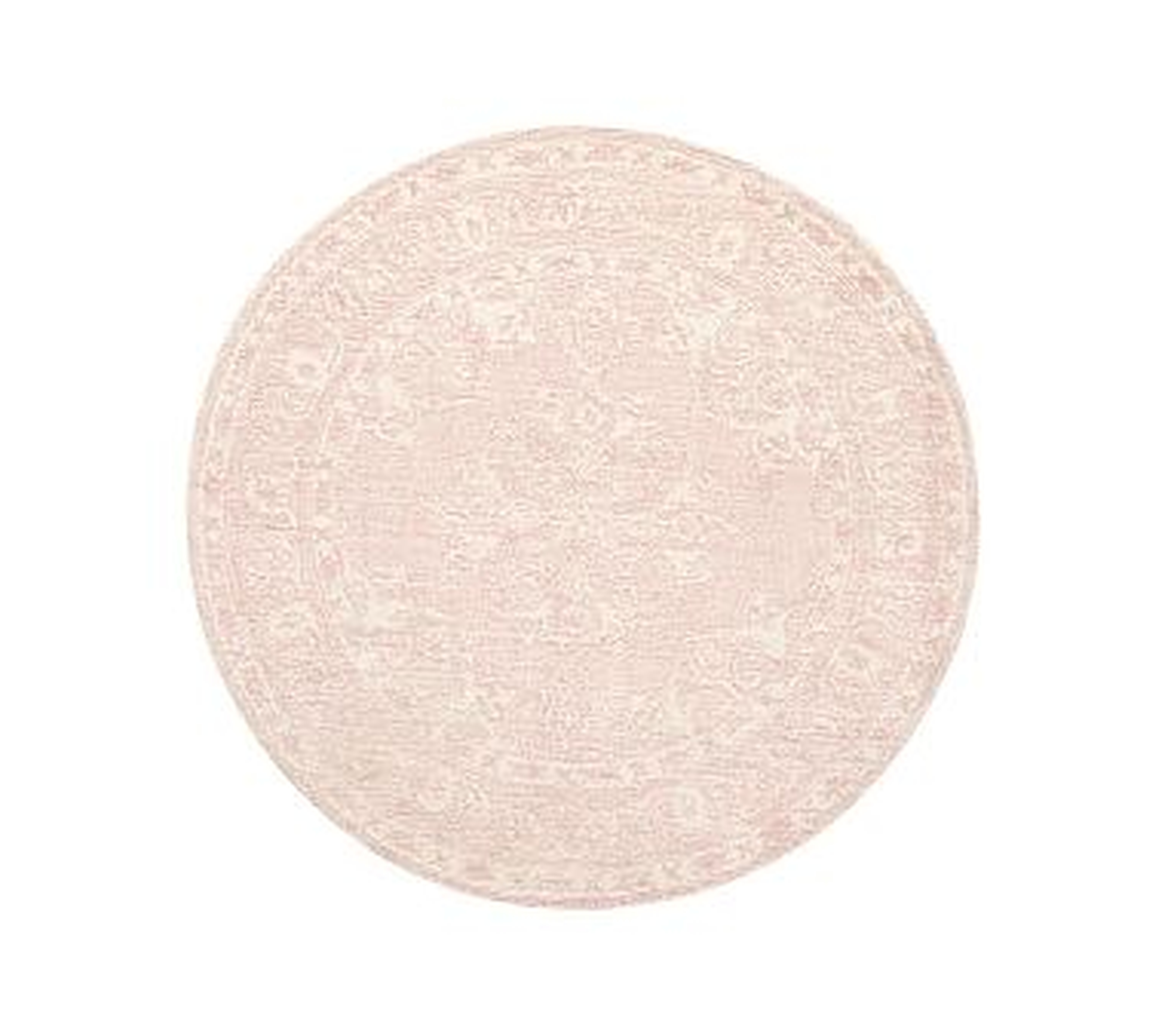 Astrid Rug, 5' Round, Dusty Rose - Pottery Barn Kids