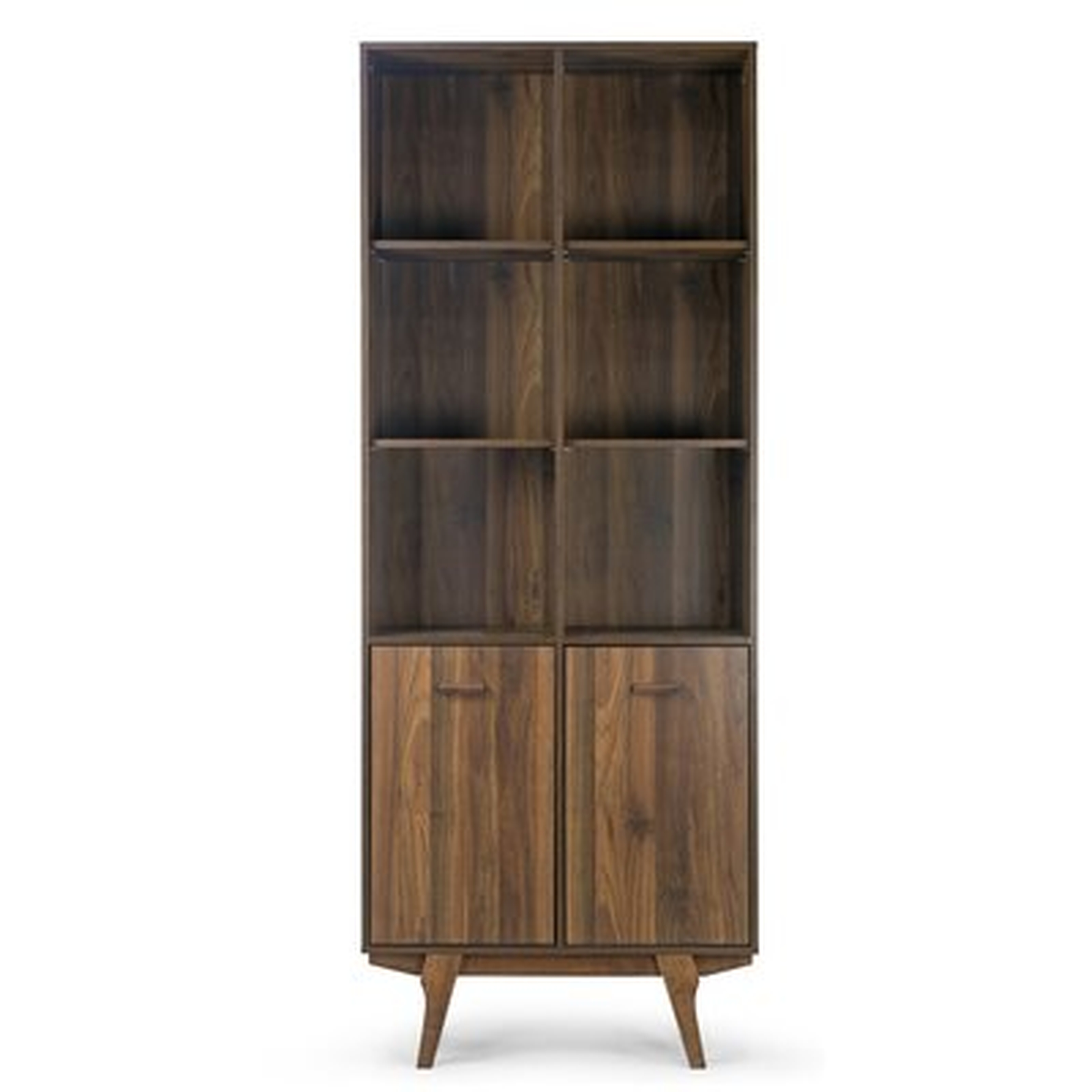 Russellton Bookcase Display Shelf with Storage Cabinet - Wayfair