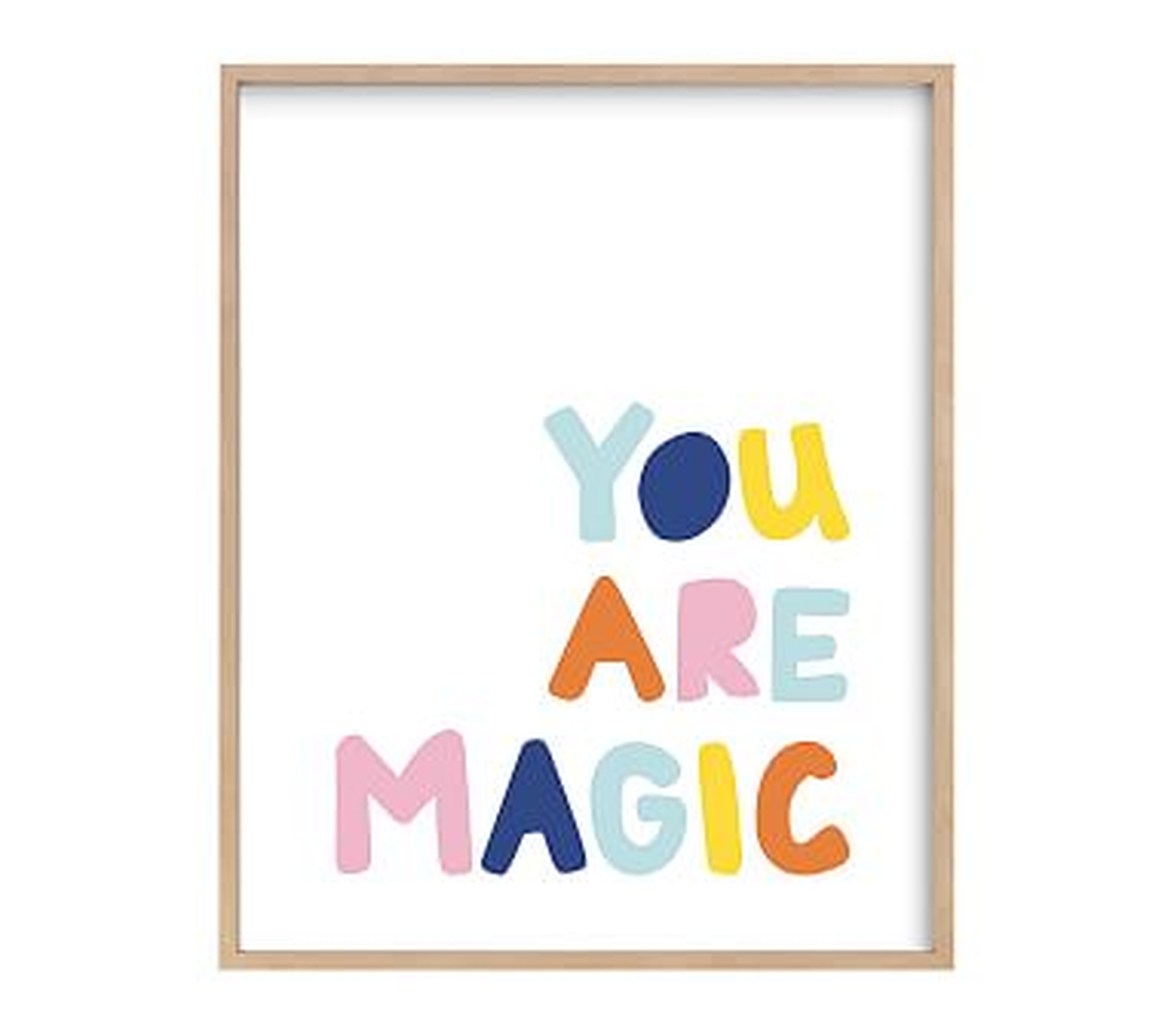 west elm x pbk You Are Magic Wall Art by Minted(R), Natural, 16x20 - Pottery Barn Kids