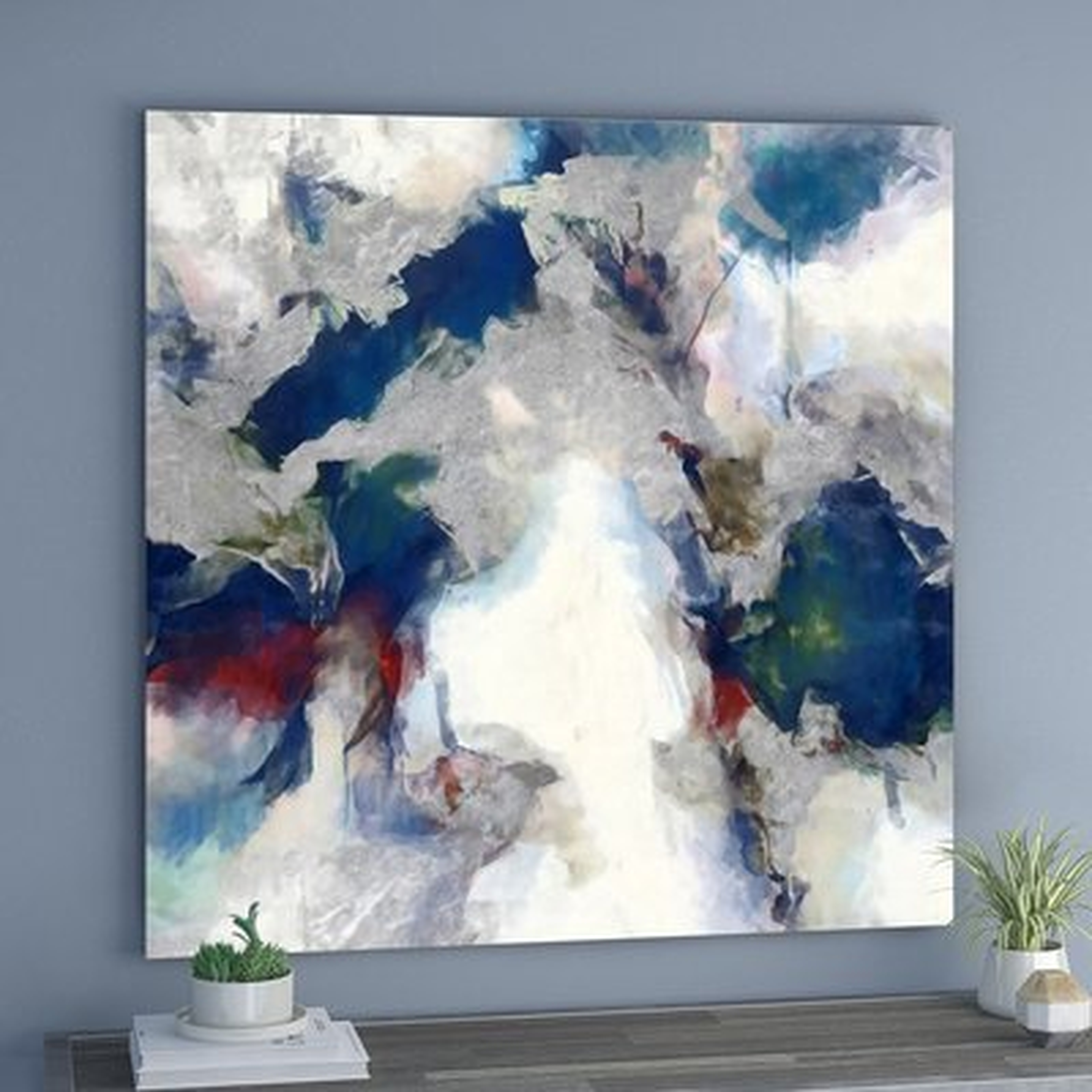 Explosive Shade Abstract by Oliver Gal - Wrapped Canvas Graphic Art Print - AllModern