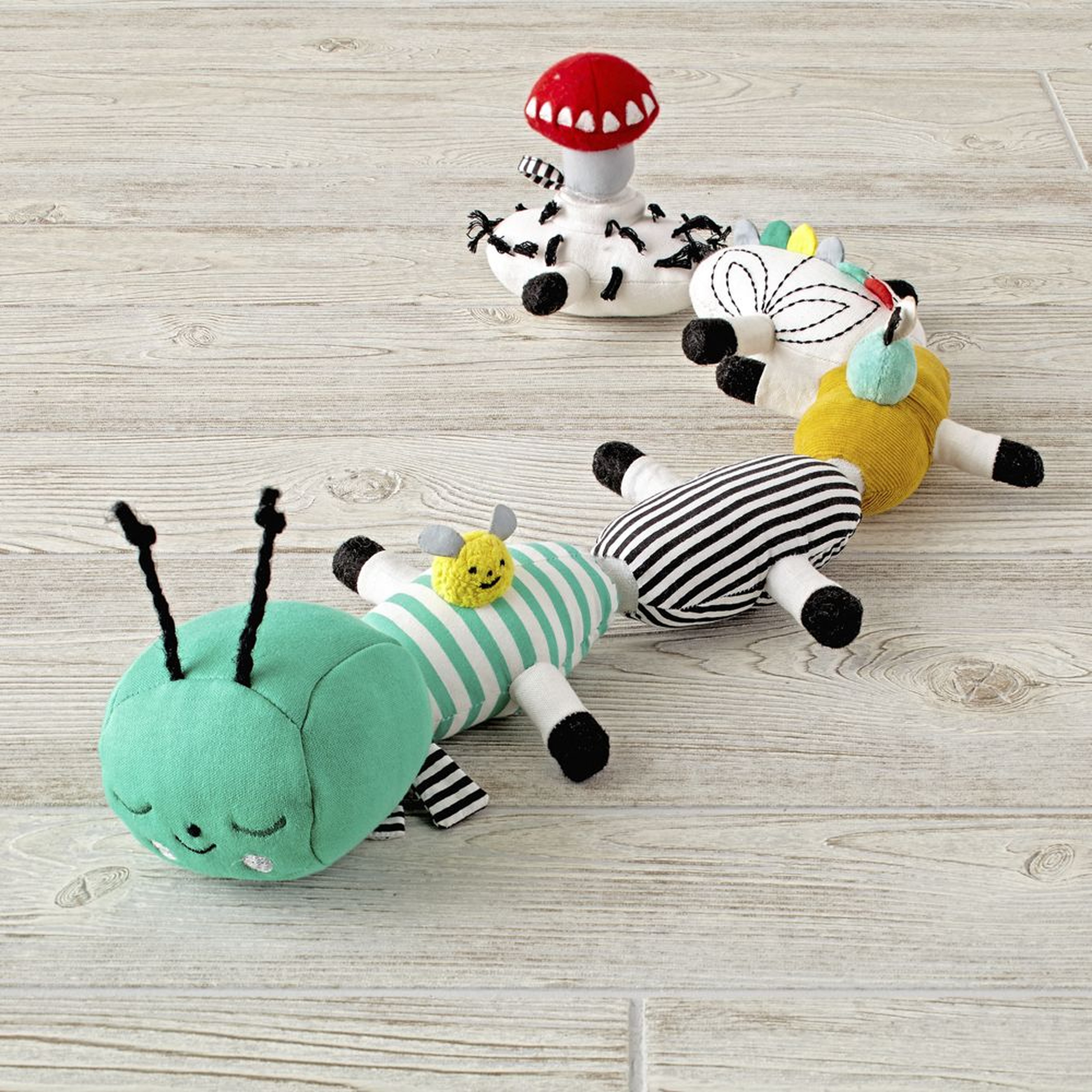 Plush Caterpillar Baby Sensory Toy - Crate and Barrel