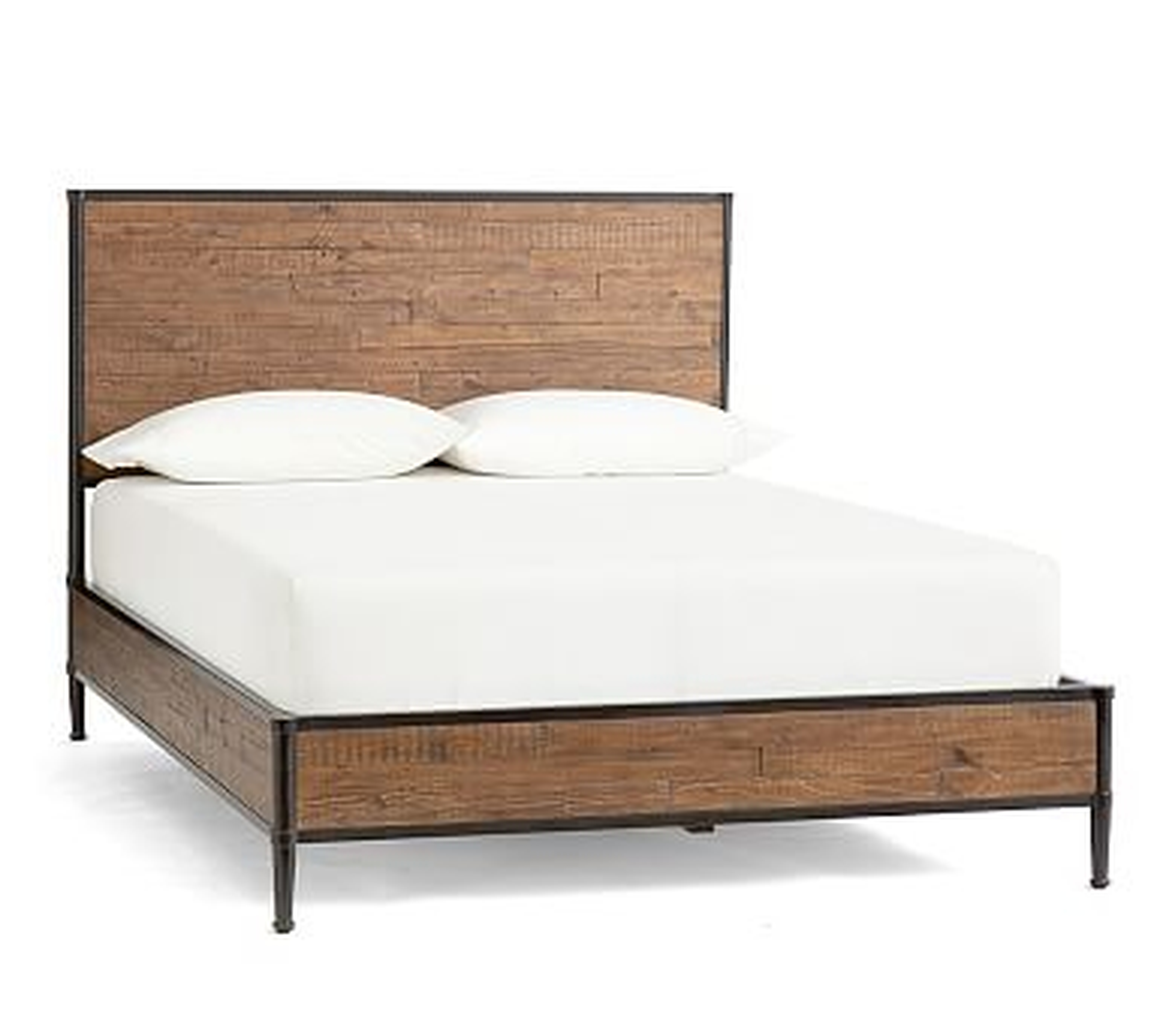 Juno Reclaimed Wood Bed, King, Reclaimed Pine - Pottery Barn