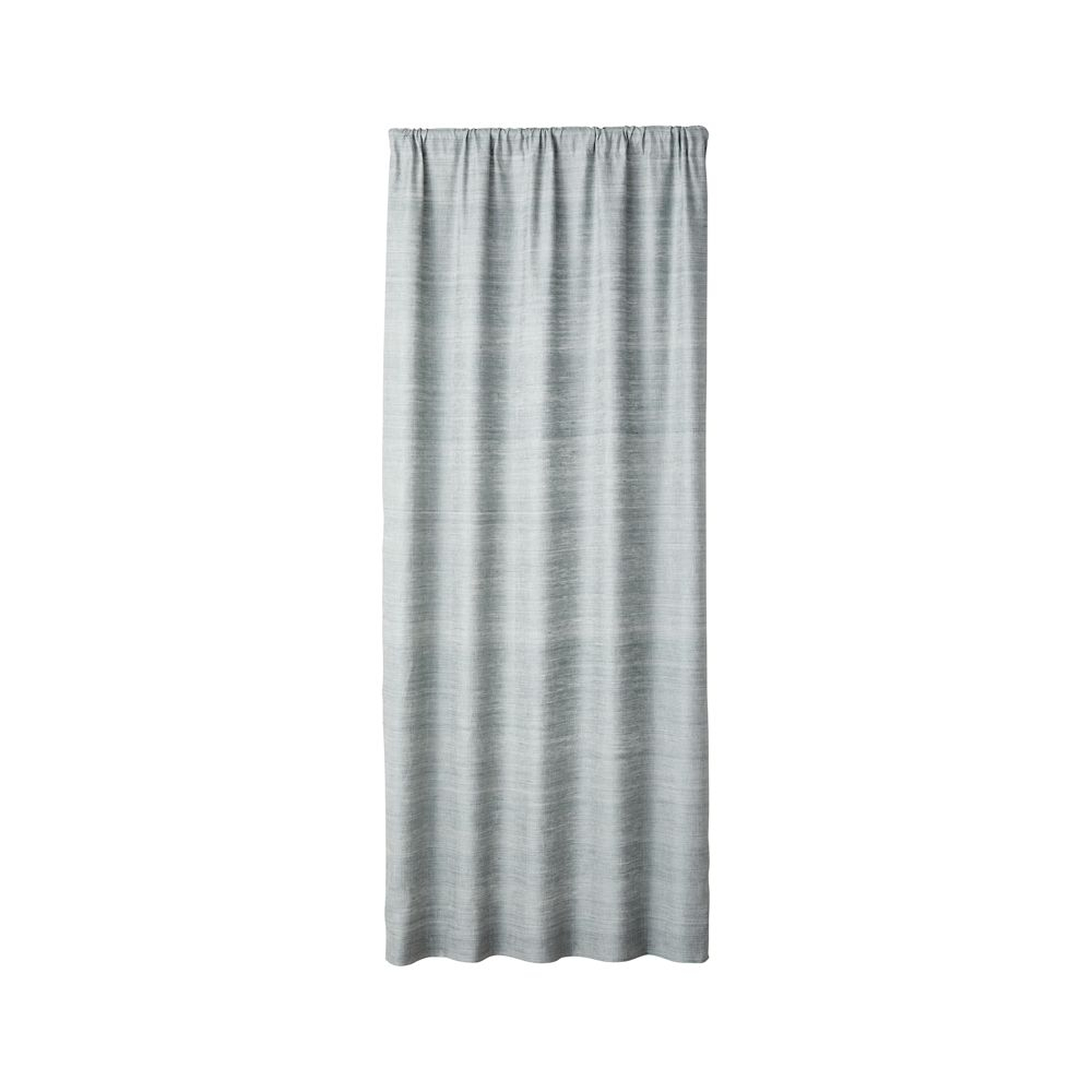 Silvana Silk Abyss Curtain Panel 48"x108" - Crate and Barrel
