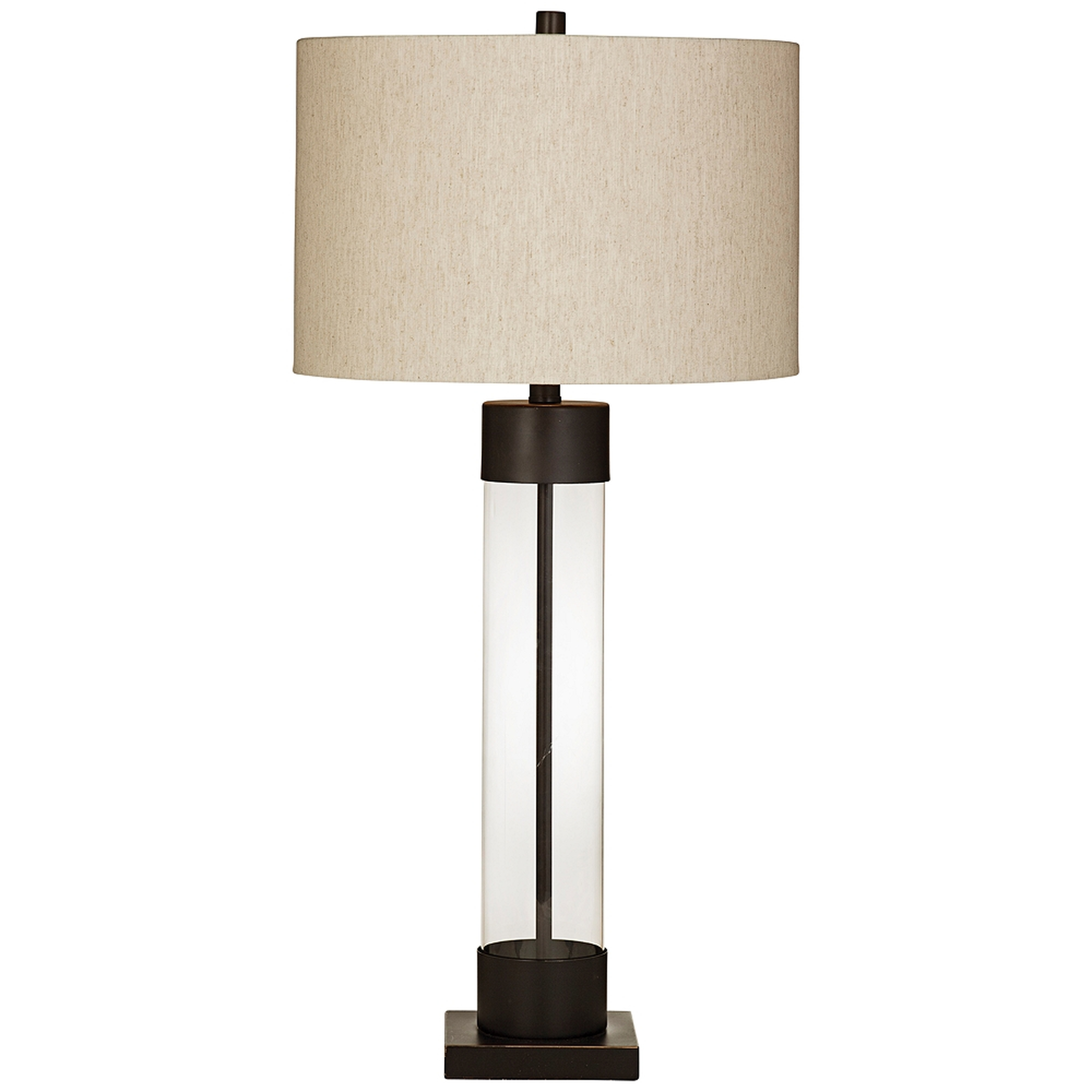 Brannan Bronze and Glass Table Lamp - Style # 58K99 - Lamps Plus
